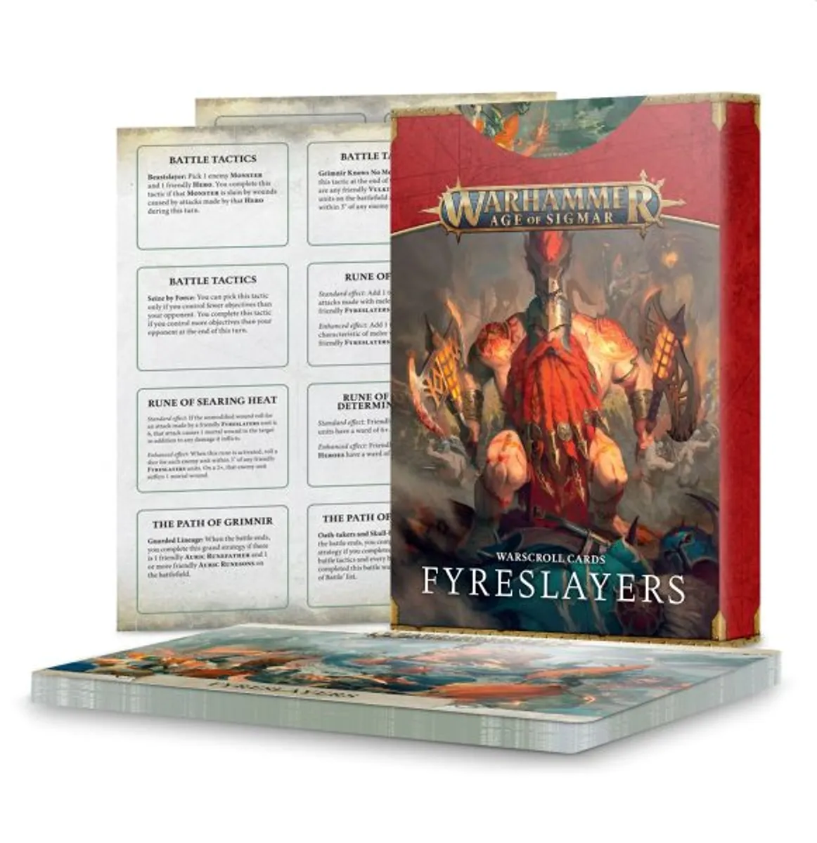 Warhammer: Age of Sigmar - Warscroll Cards: Fyreslayers (2022) - 60050205001