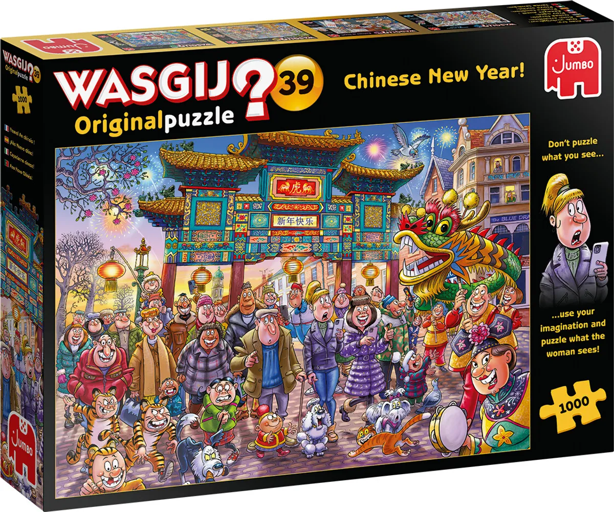 Wasgij - Original 39 Puslespil - 1000 Brikker - Chinese New Year!