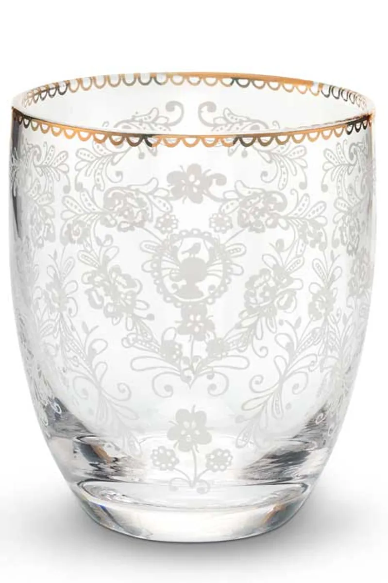 Water Glass Floral 280ml