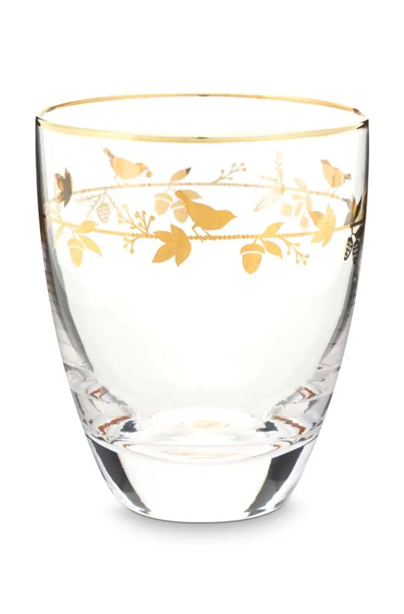 Water Glass Winter Wonderland Gold 360ml