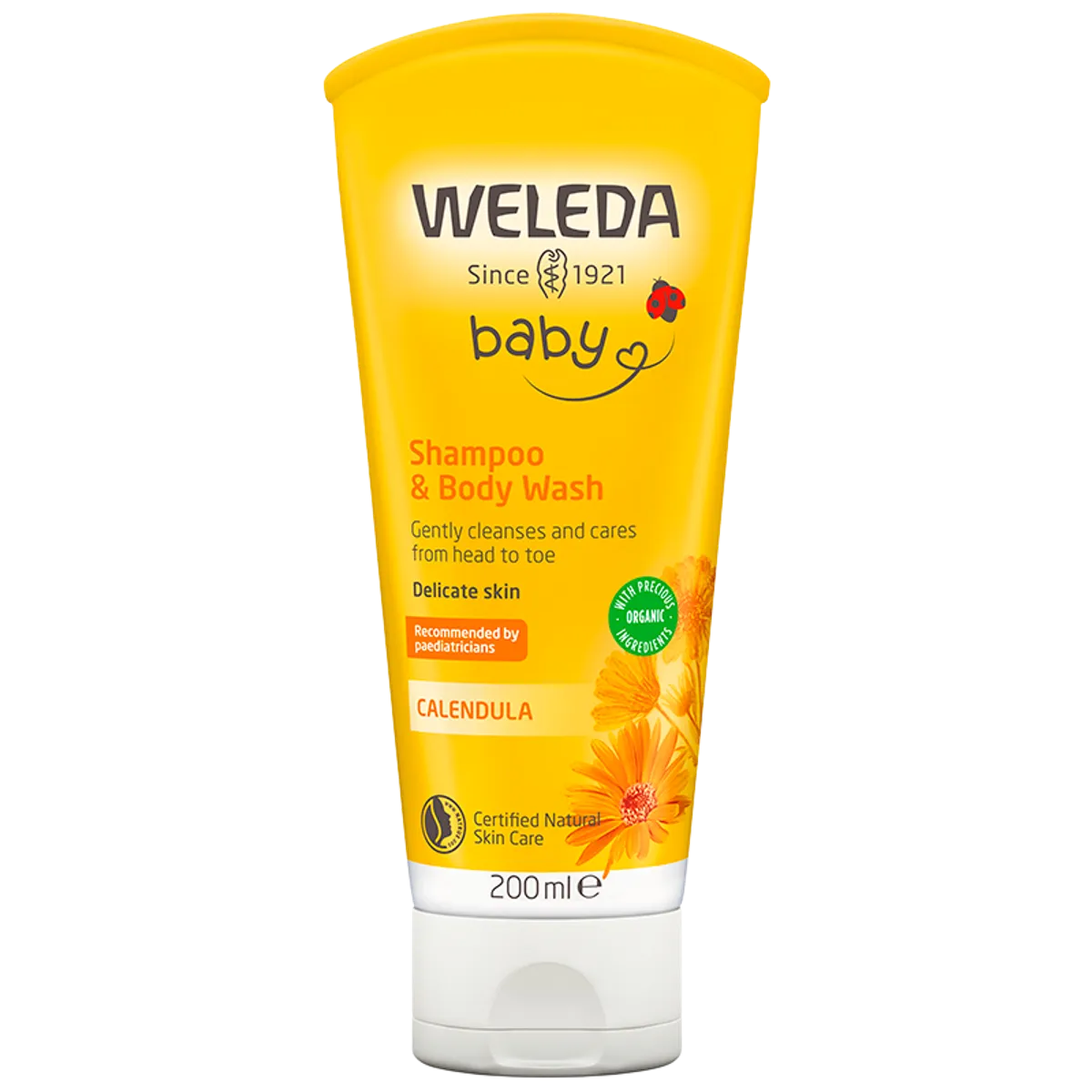 Weleda Baby Calendula Shampoo & Body Wash 200 ml.