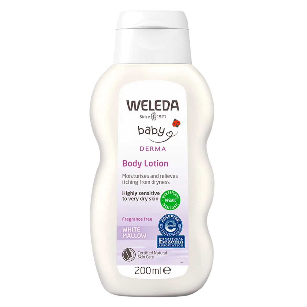 Weleda Baby Derma White Mallow Bodylotion 200 ml.