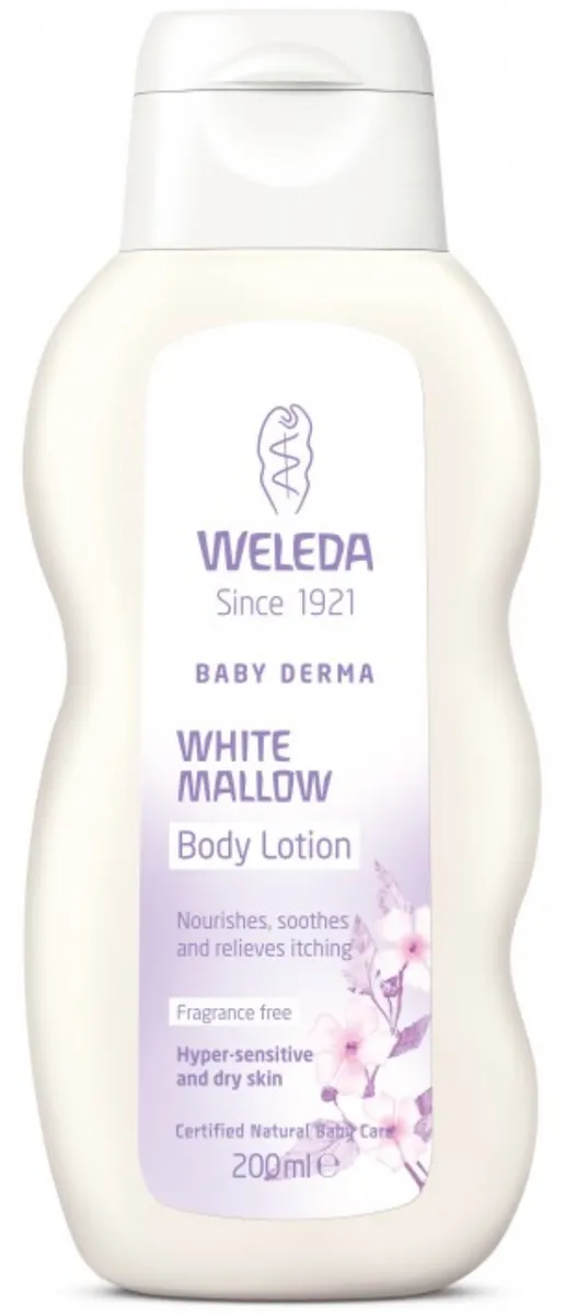 Weleda Bodylotion White Mallow Baby Derma, 200ml.