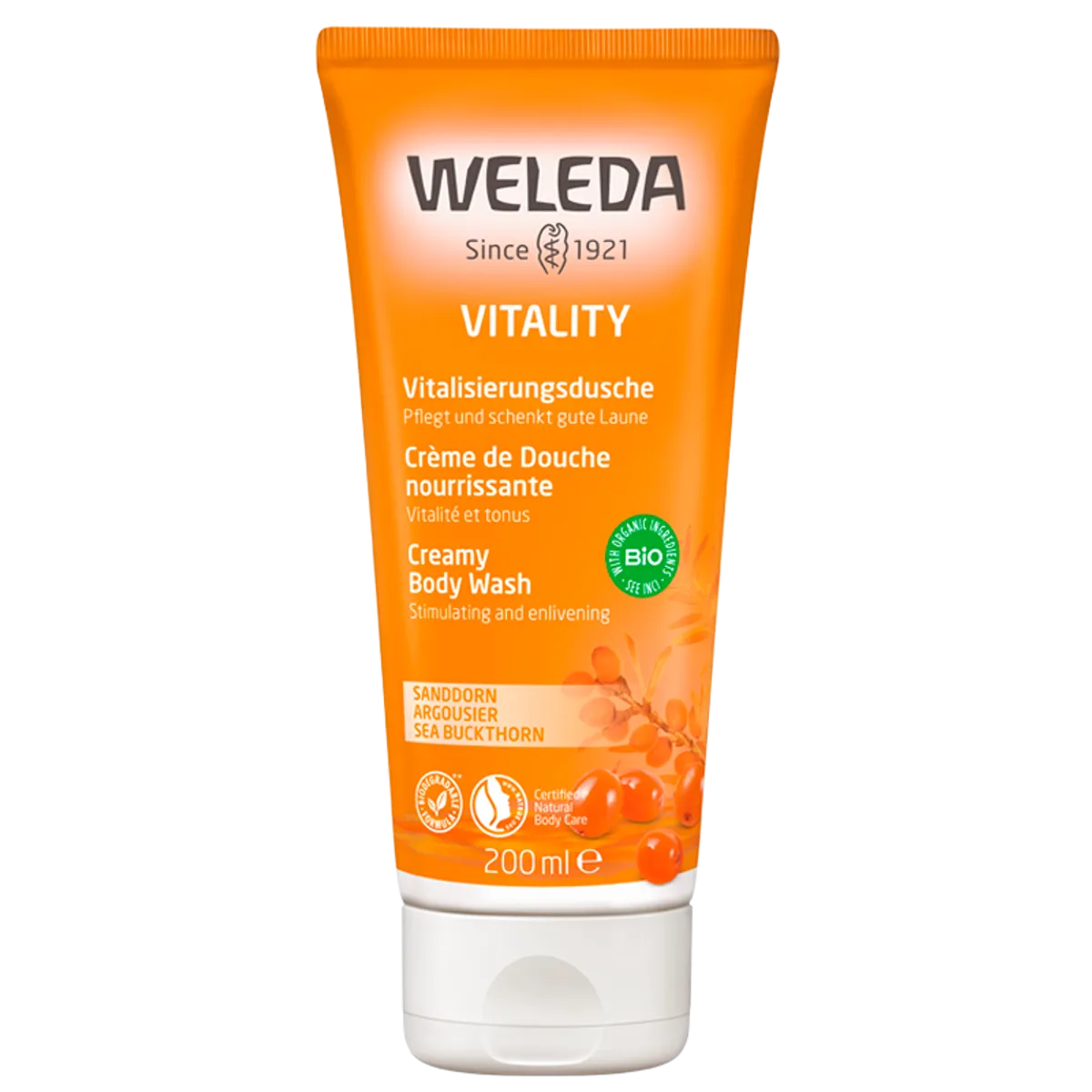 Weleda Creamy Body Wash Sea Buckthorn 200 ml.