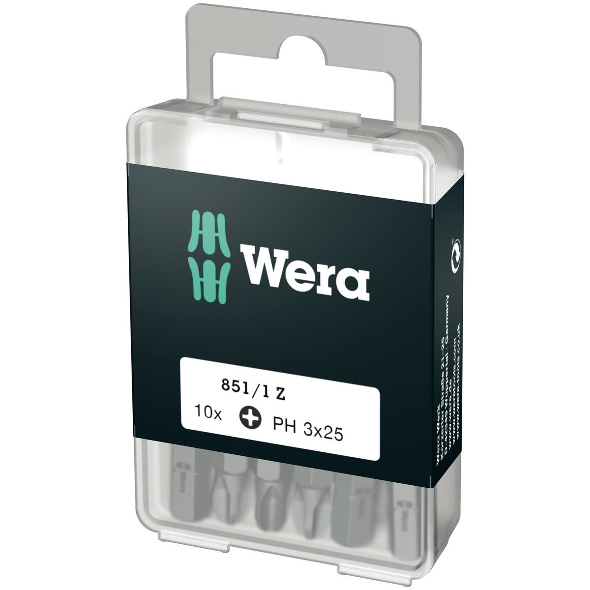 Wera 851/1 Z DIY Bits PH 3 x 25mm - 10 stk.