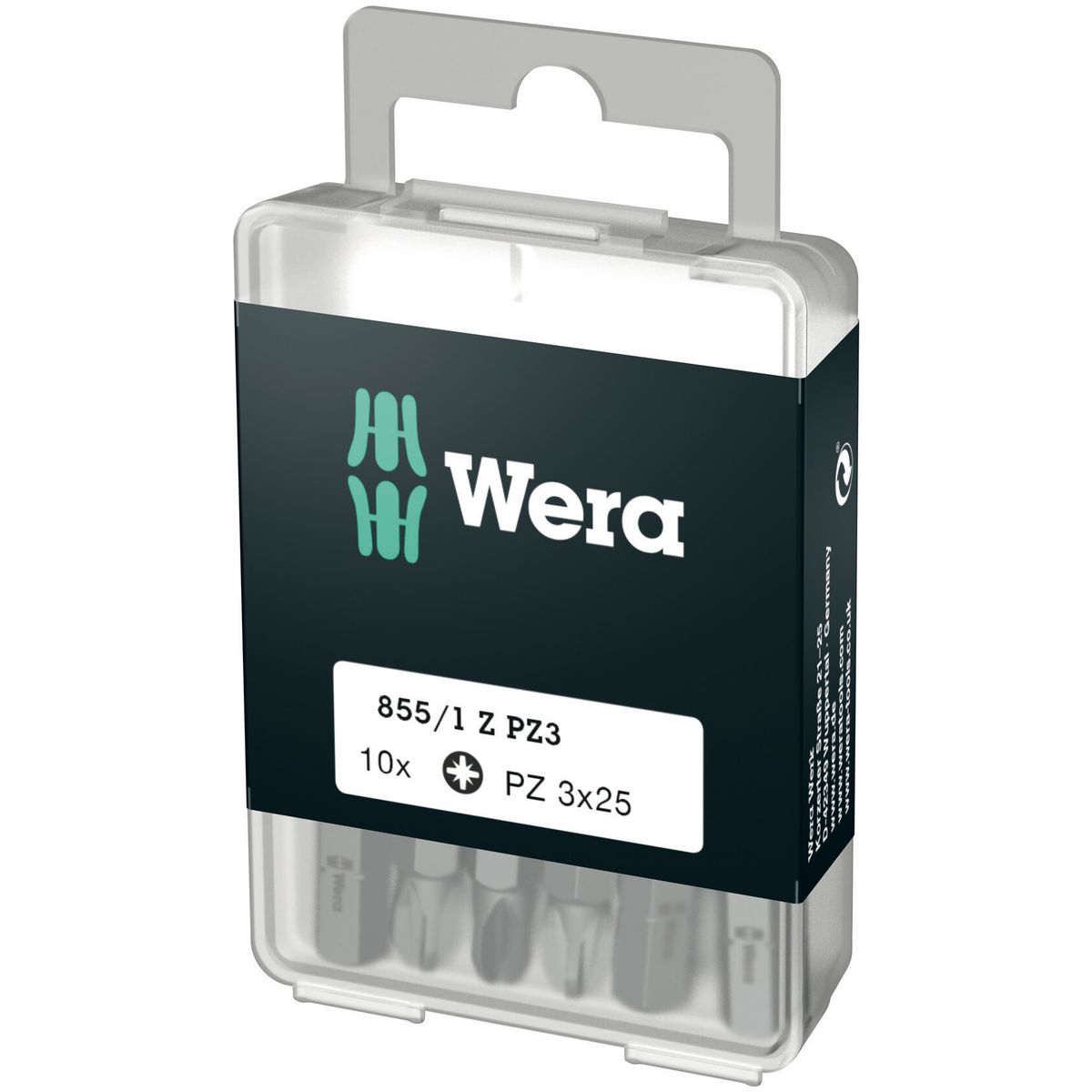 Wera 855/1 Z DIY bits, PZ 3 x 25mm 10 stk.