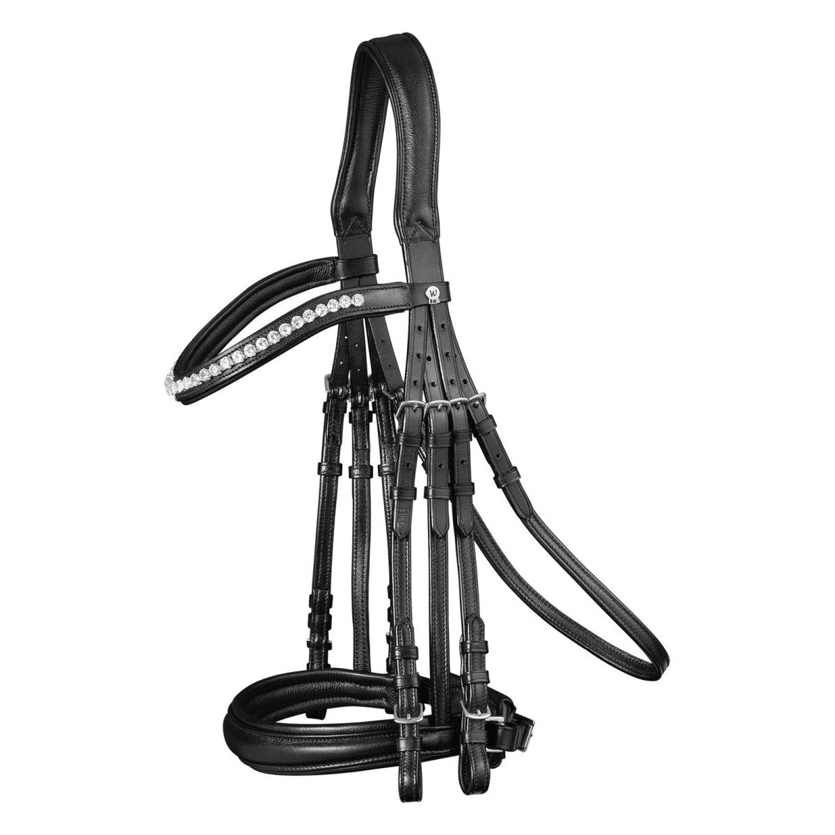 Weymouth Bridle X-Line Supersoft, pullback, black, Cob