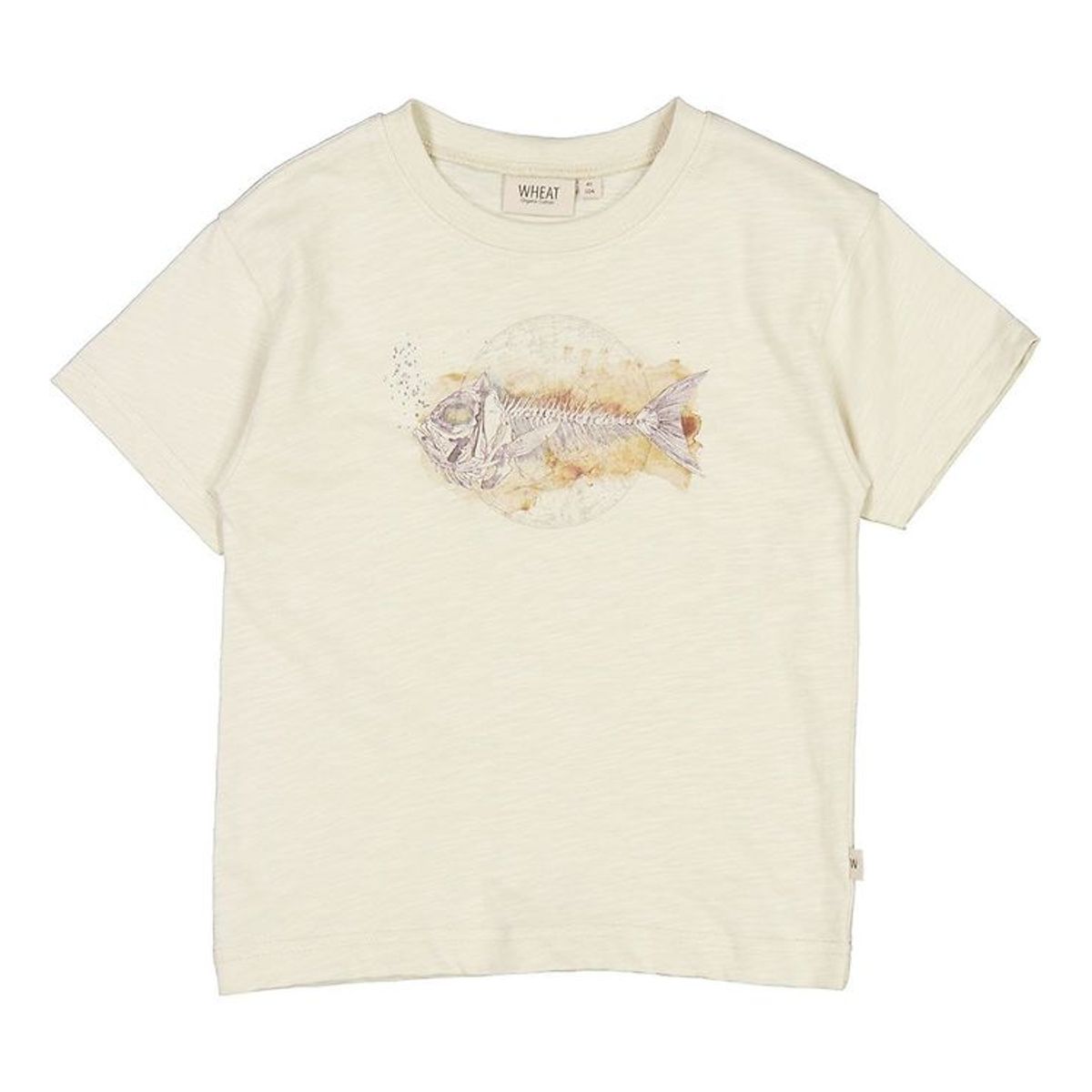 Wheat T-shirt - Fishskeleton - Chalk