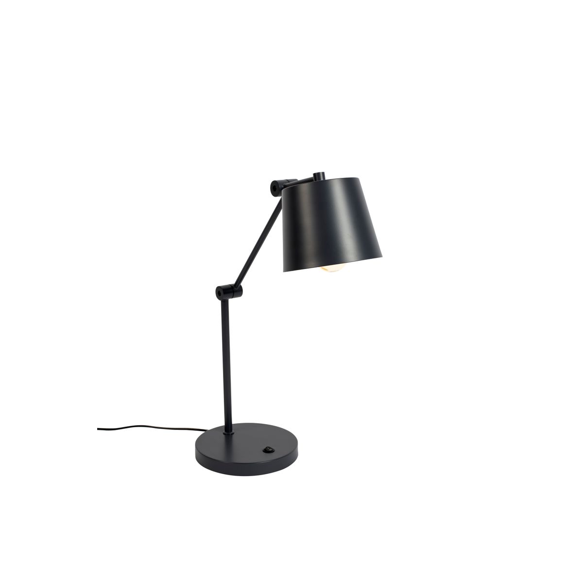 WHITE LABEL LIVING Hajo skrivebordslampe - sort jern