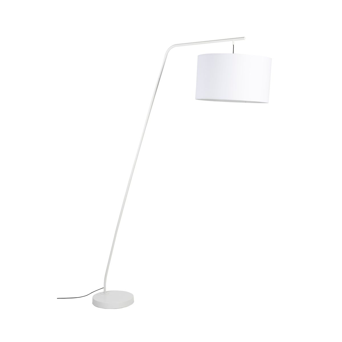 WHITE LABEL LIVING Martine gulvlampe - hvid metal