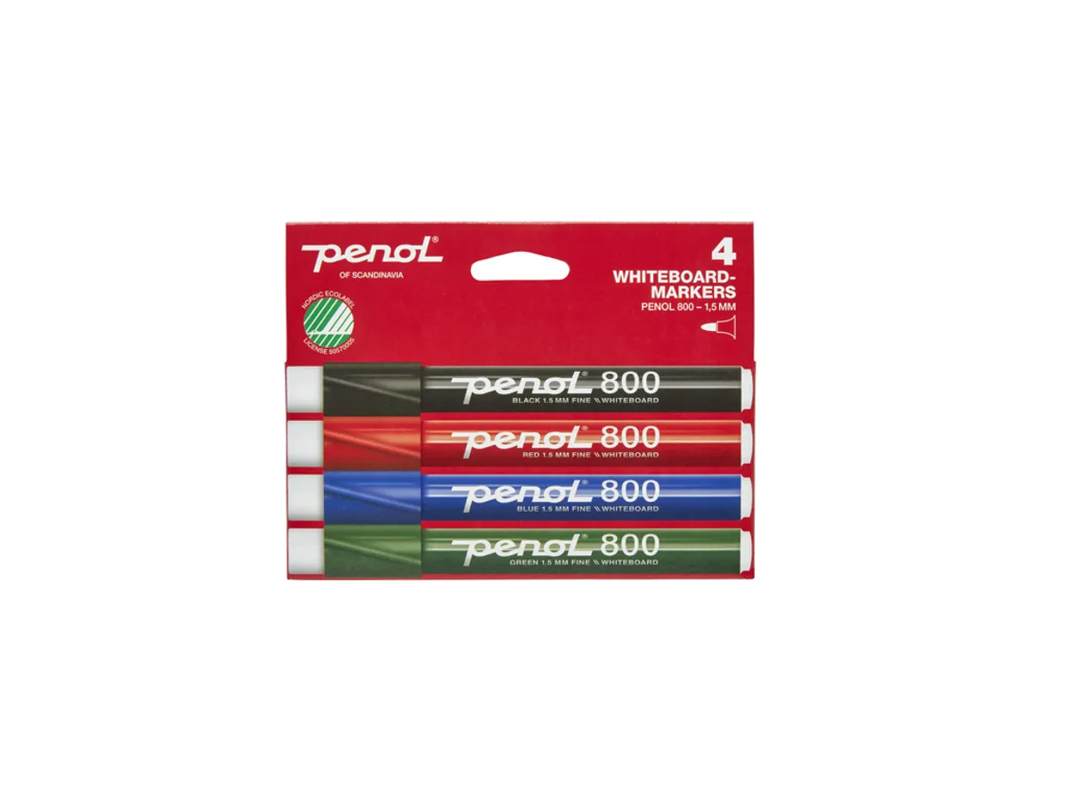 Whiteboardmarker Penol 800 ass. 4 stk.