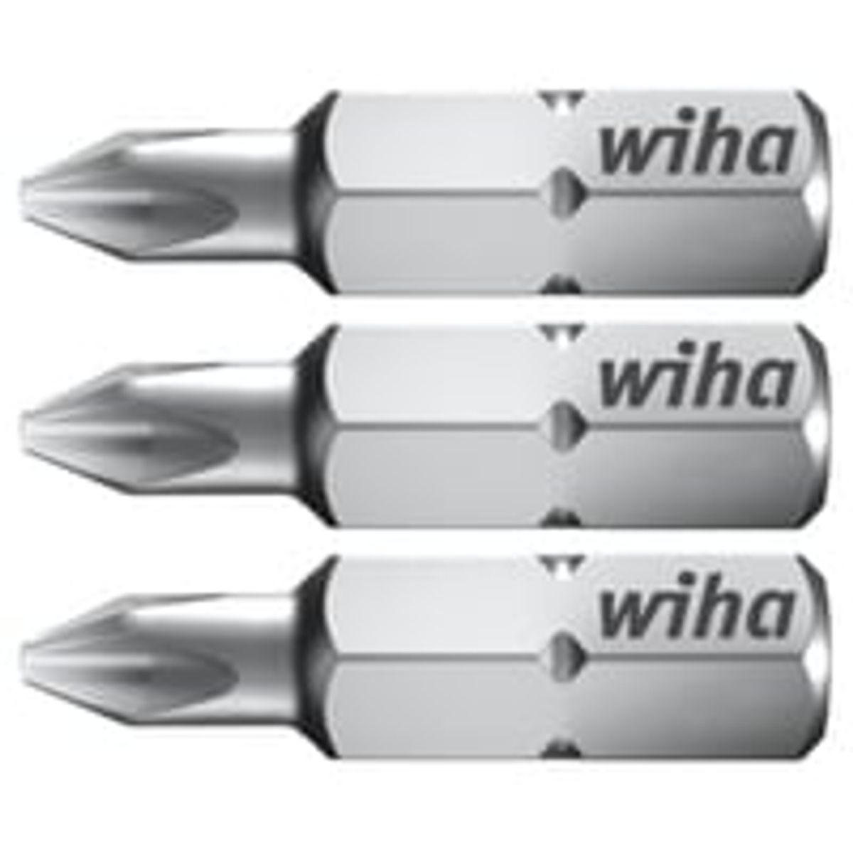 Wiha bits 25 mm, 1/4", Phillips PH1, 3 stk. i boks