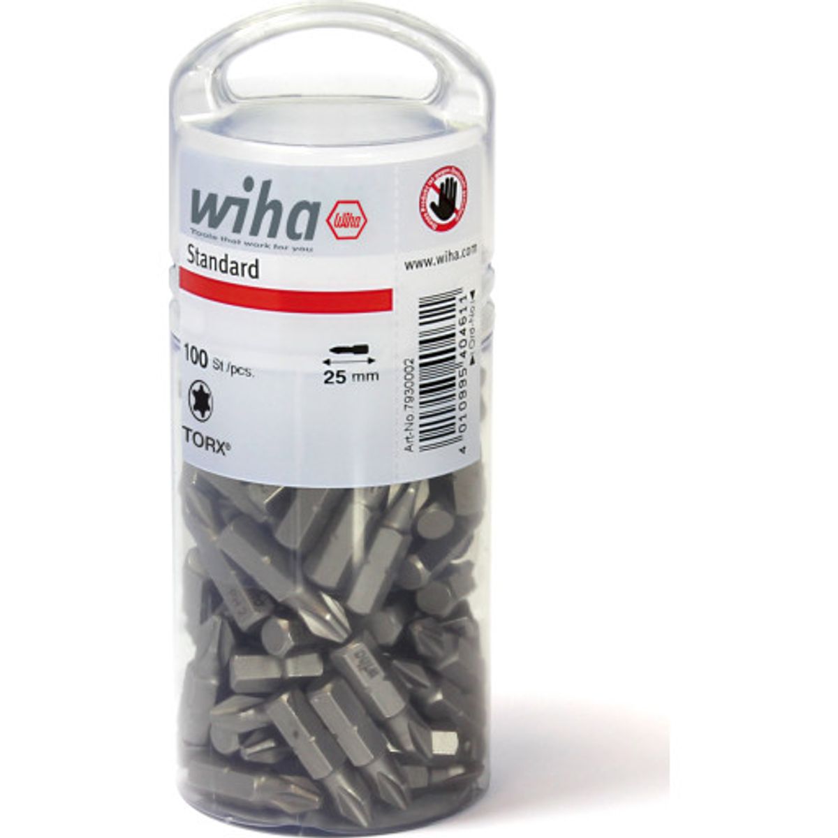 Wiha torx bits 25mm, torx 25, 100 stk.