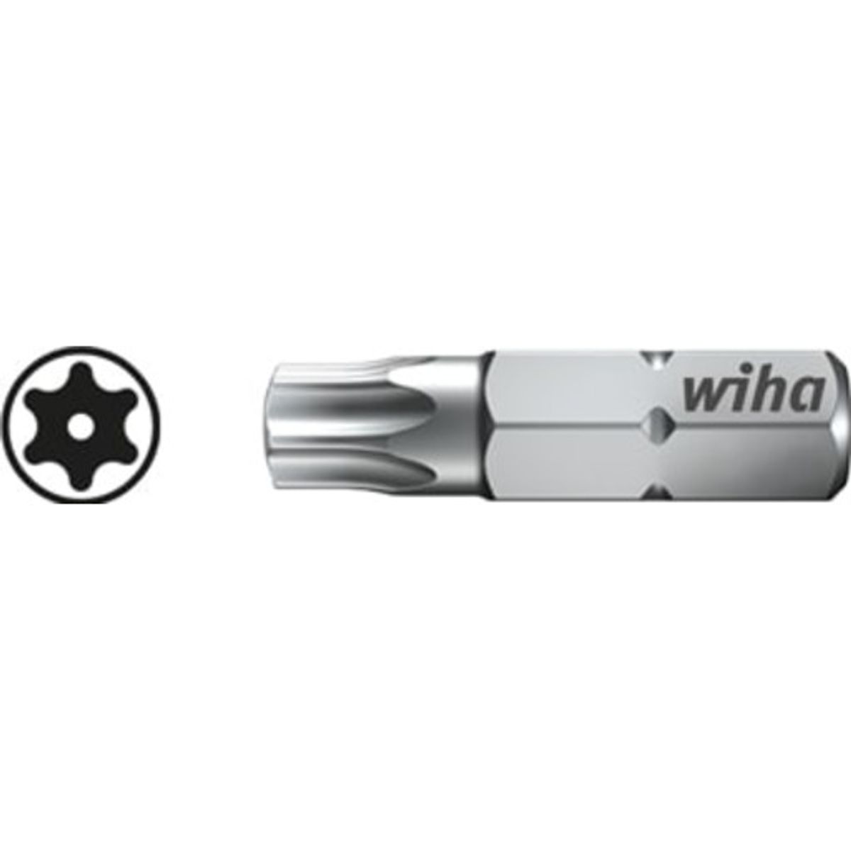 Wiha torx bits med hul 25mm, torx 20 med hul