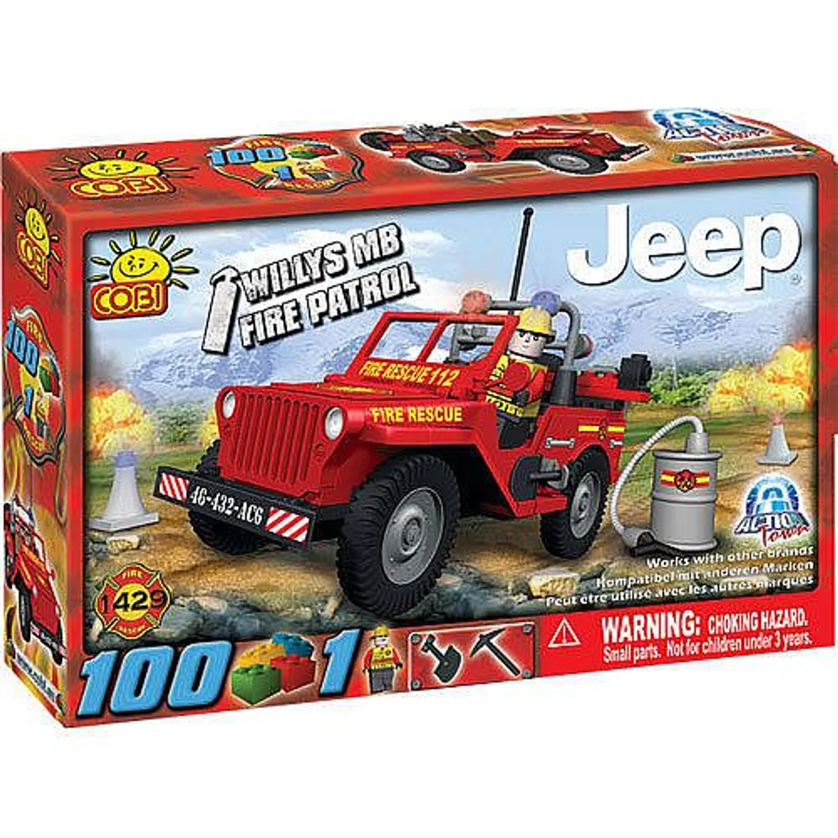 Willys MB Fire Patrol Jeep (COBI Construction Blocks)