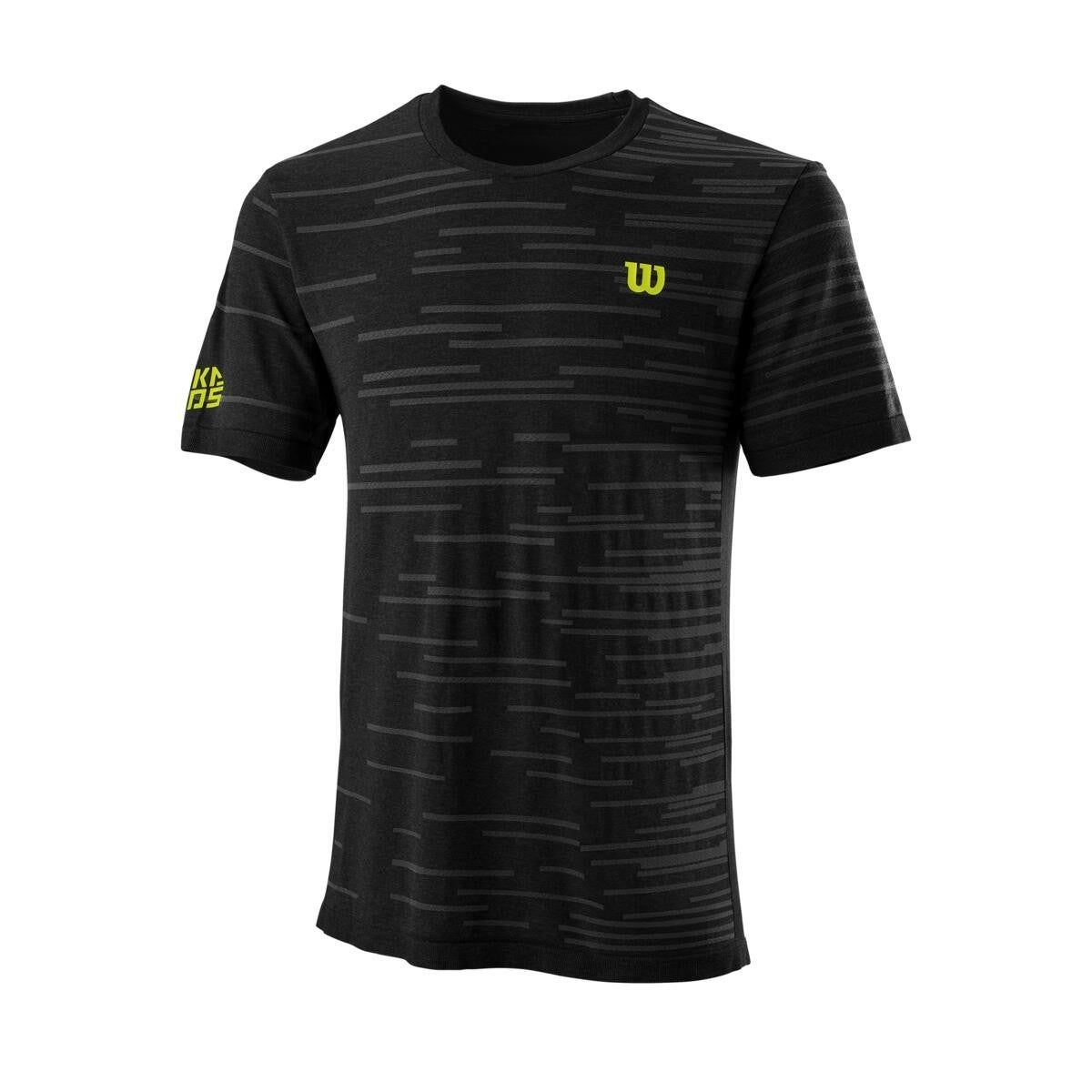 Wilson Kaos Rapide Seamless Crew T-shirt Black