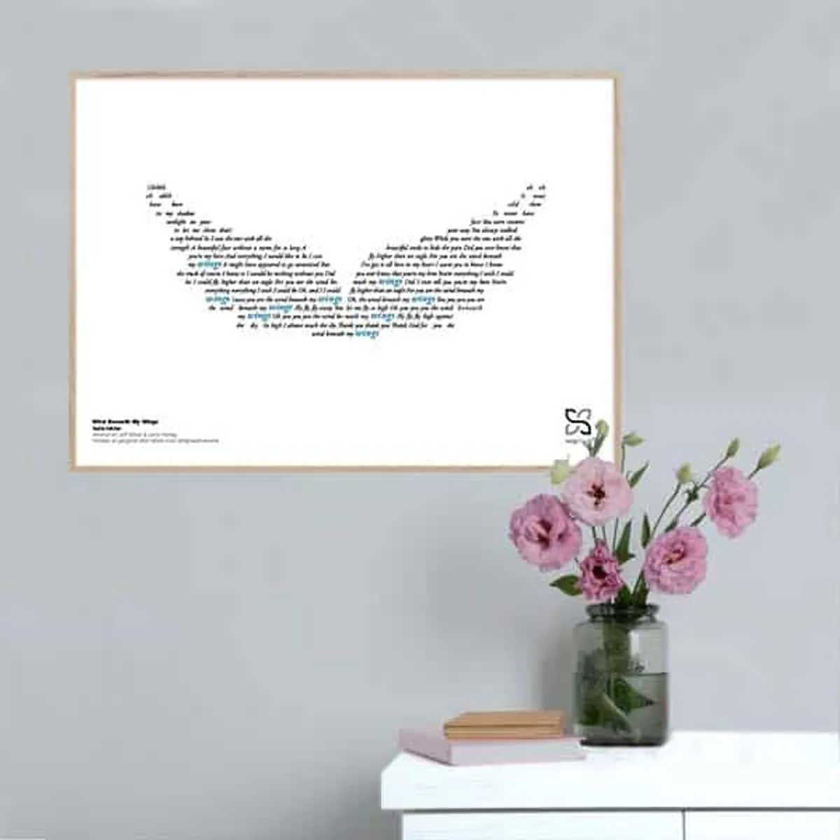 Wind Beneath My Wings - Bette Midler poster - 21 x 15 cm / XS / vandret