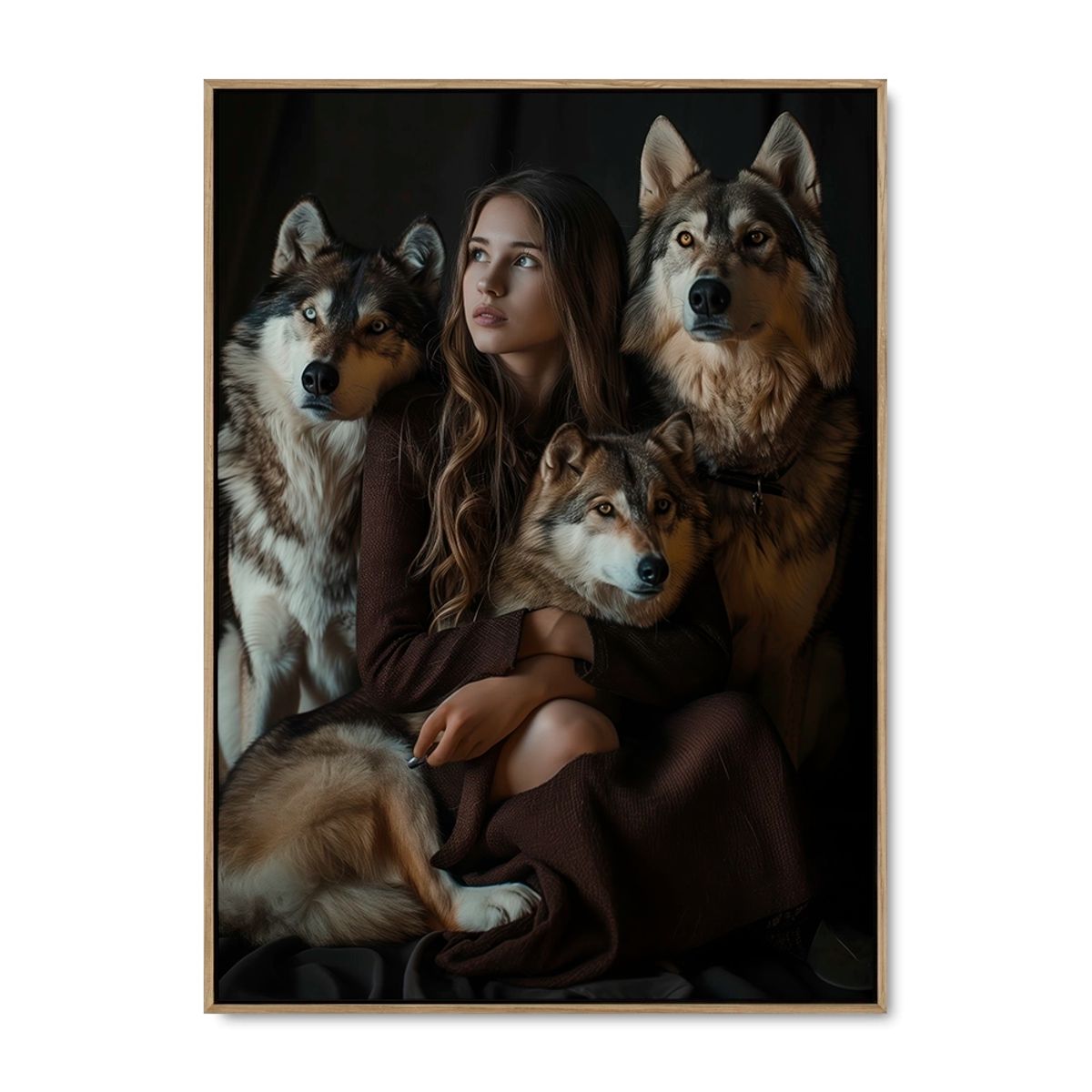 Wolf Whisperer - 100x140 cm. - Ege ramme