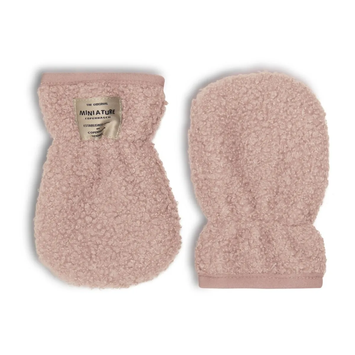 WOLMER teddyfleece vanter - Adobe rose - 6-12 MDR