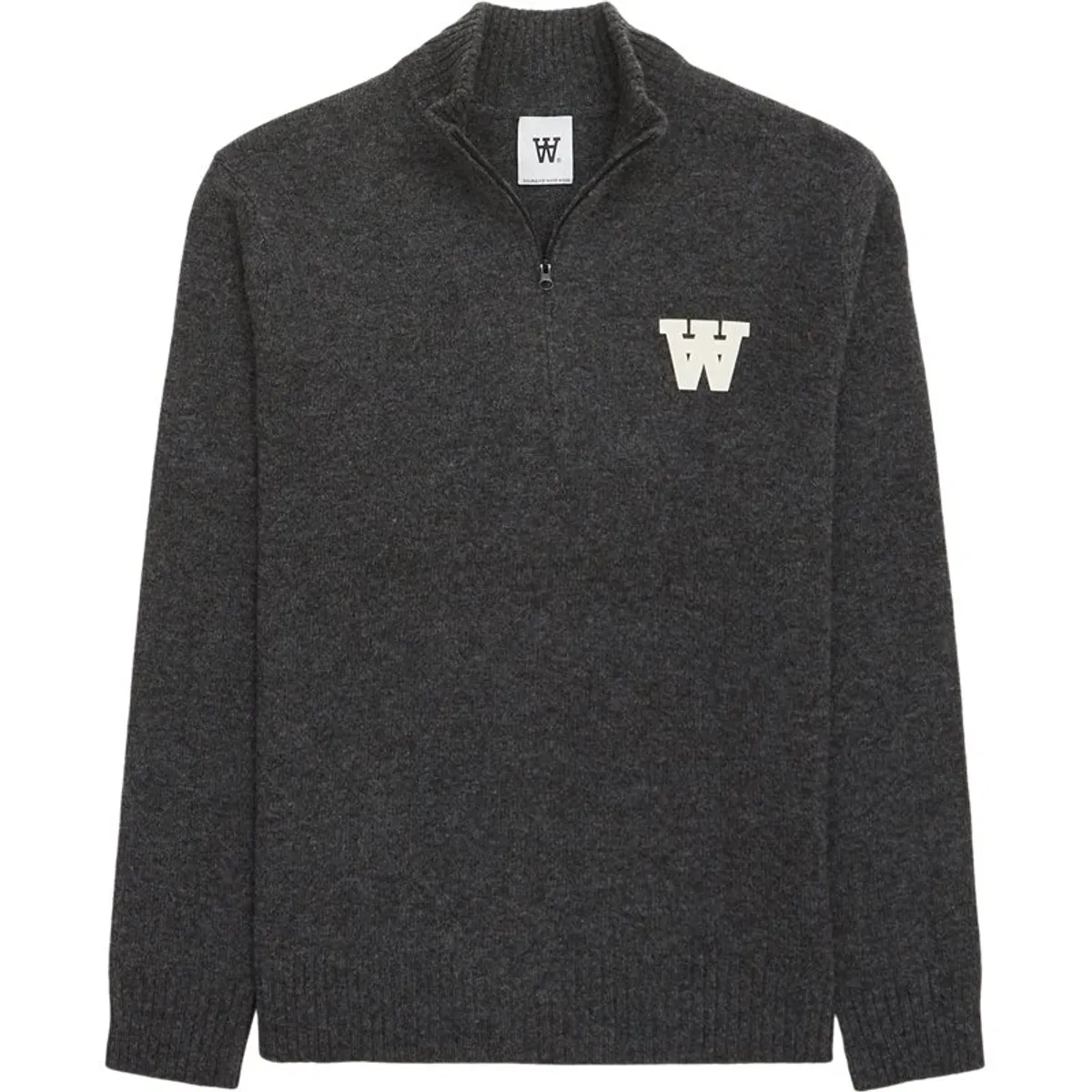 Wood Wood Blu Aa Half-zip Charcoal