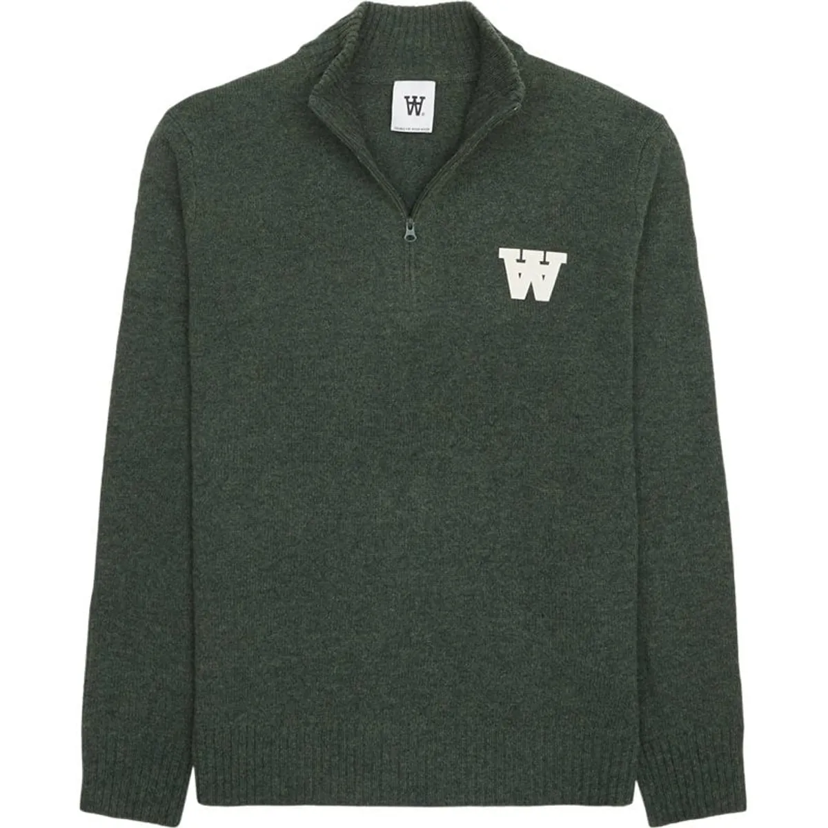 Wood Wood Blu Aa Half-zip Nature Green