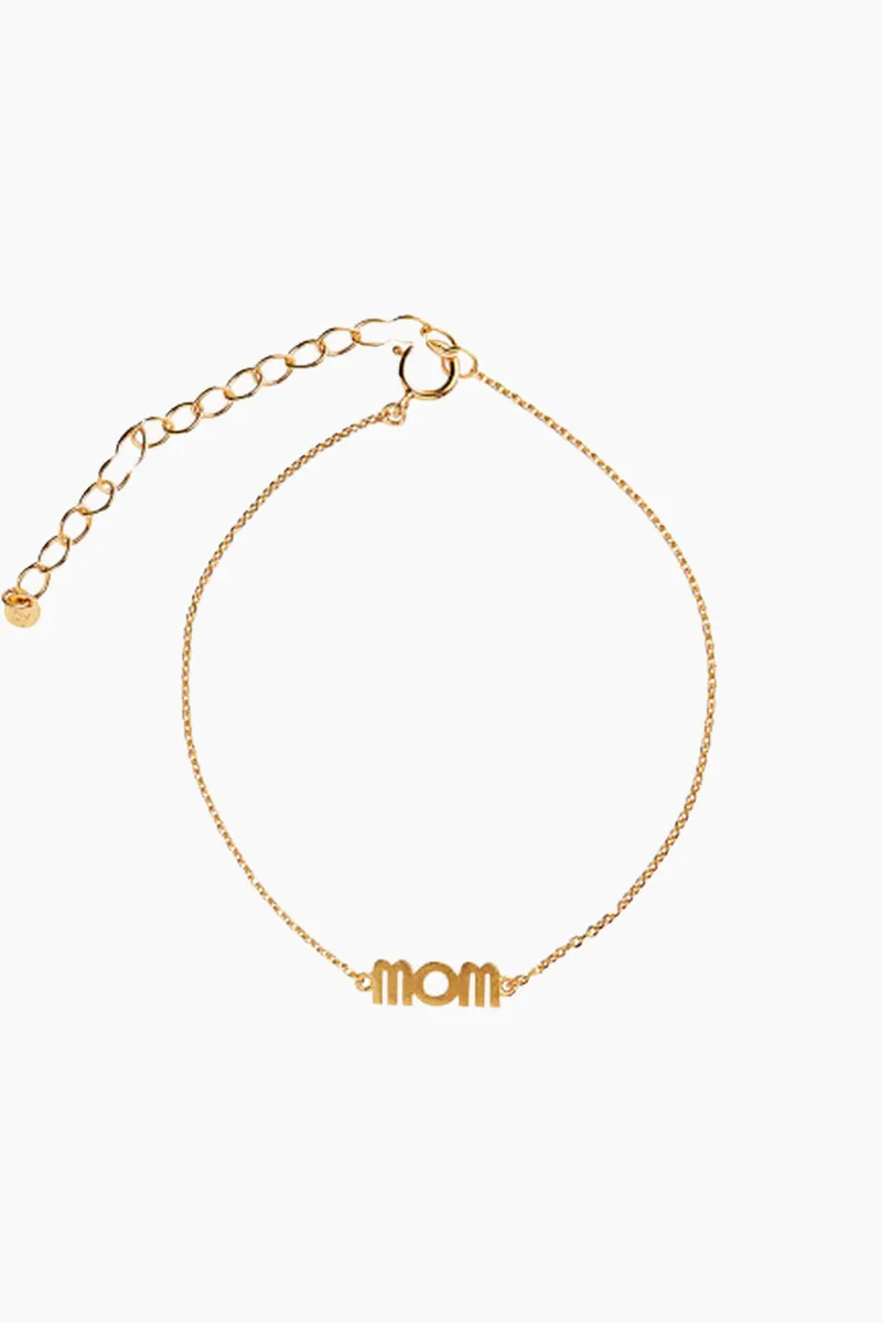 Wow Mom Bracelet - Gold - Stine A - Guld One Size