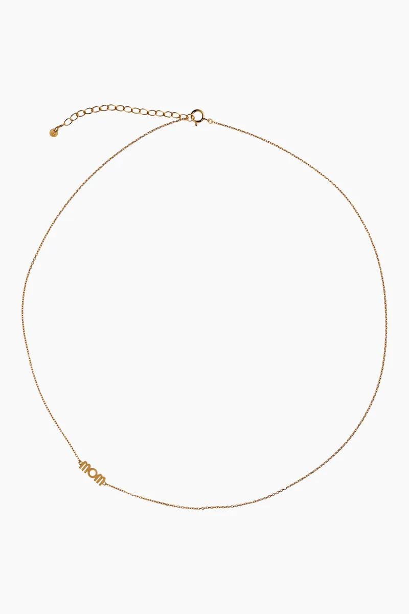 Wow Mom Necklace - Gold - Stine A - Guld One Size