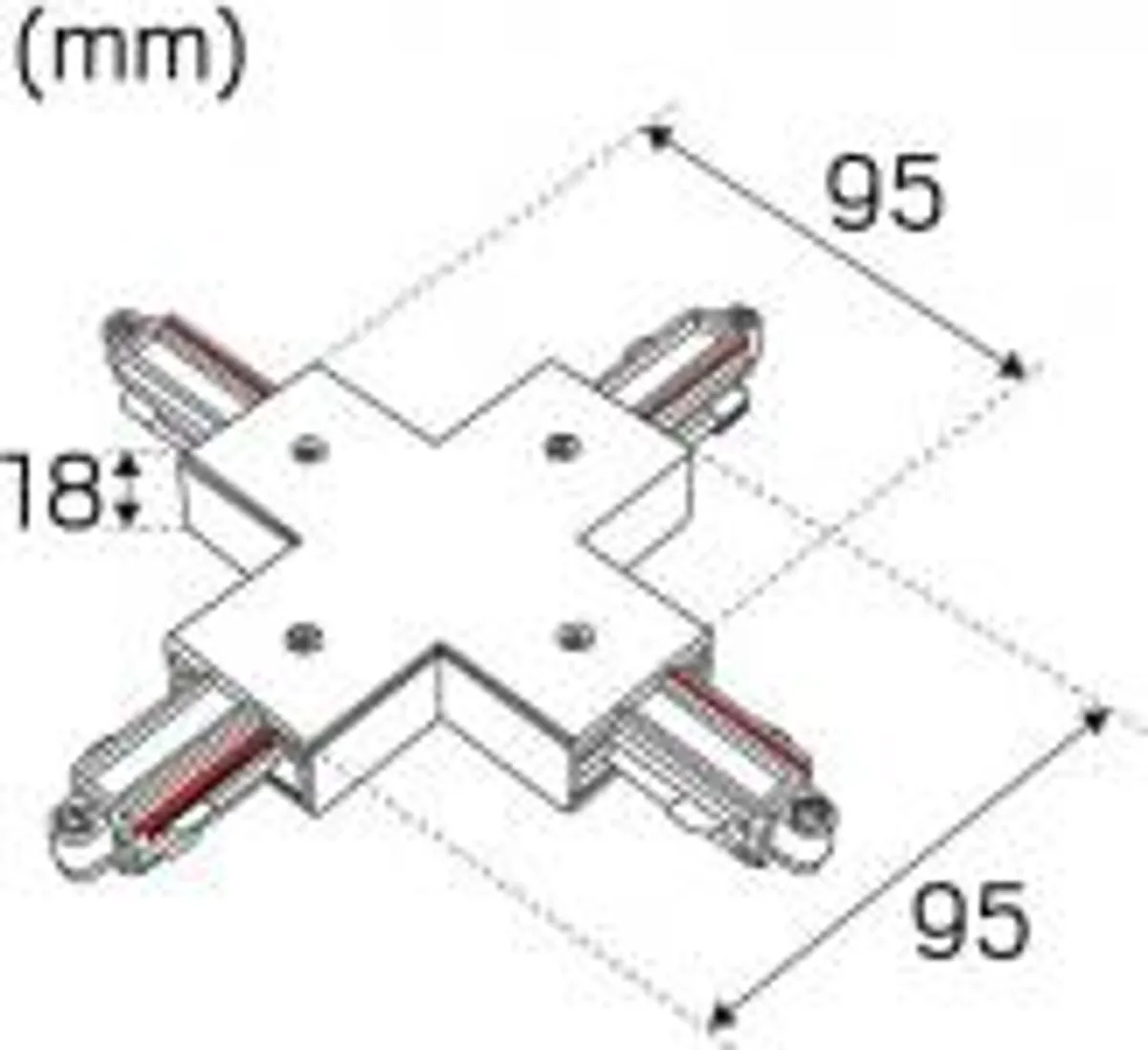 X-tilslutning 1-faset Sort