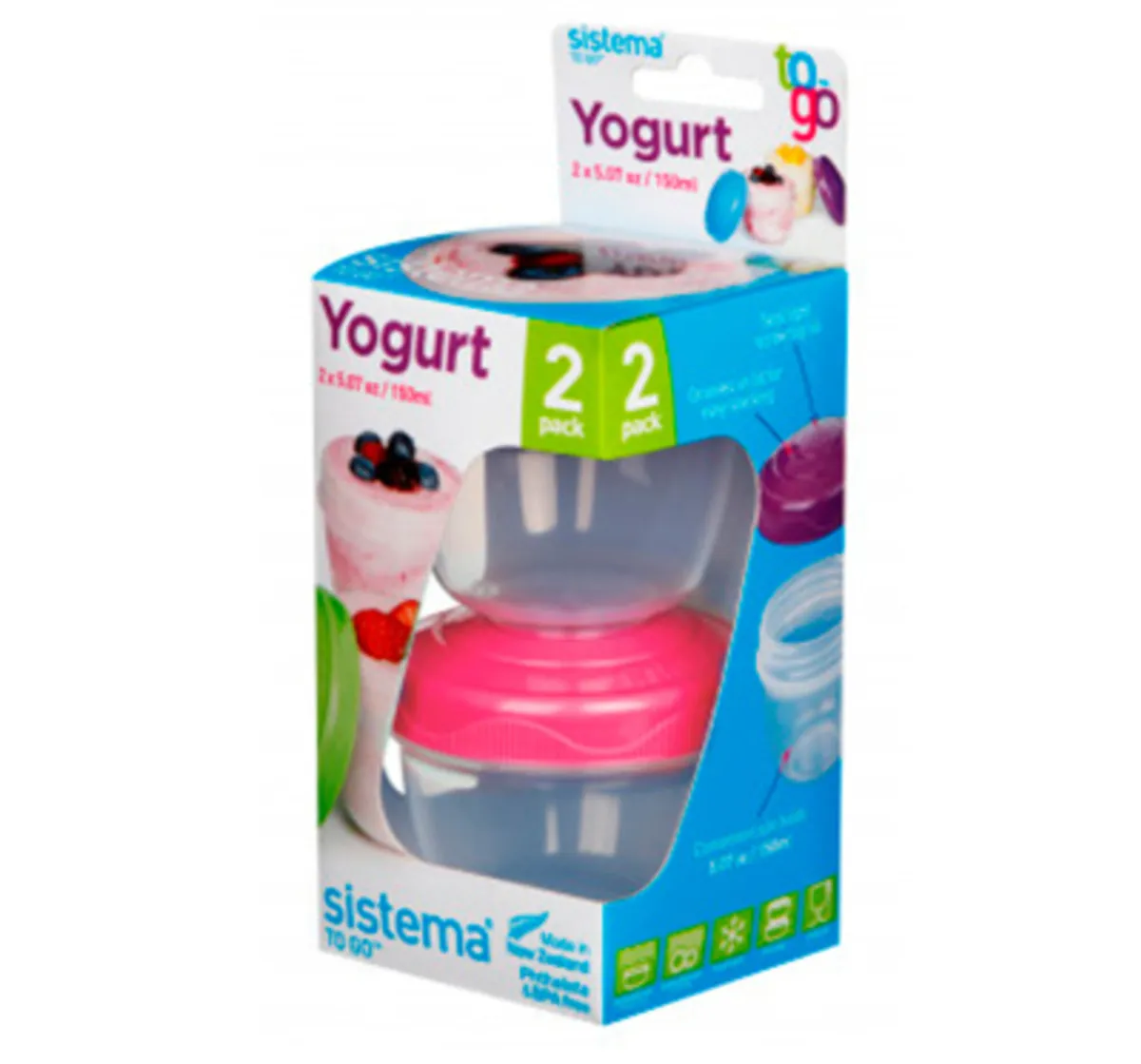 Yogurt to go - 2 x bæger fra Sistema