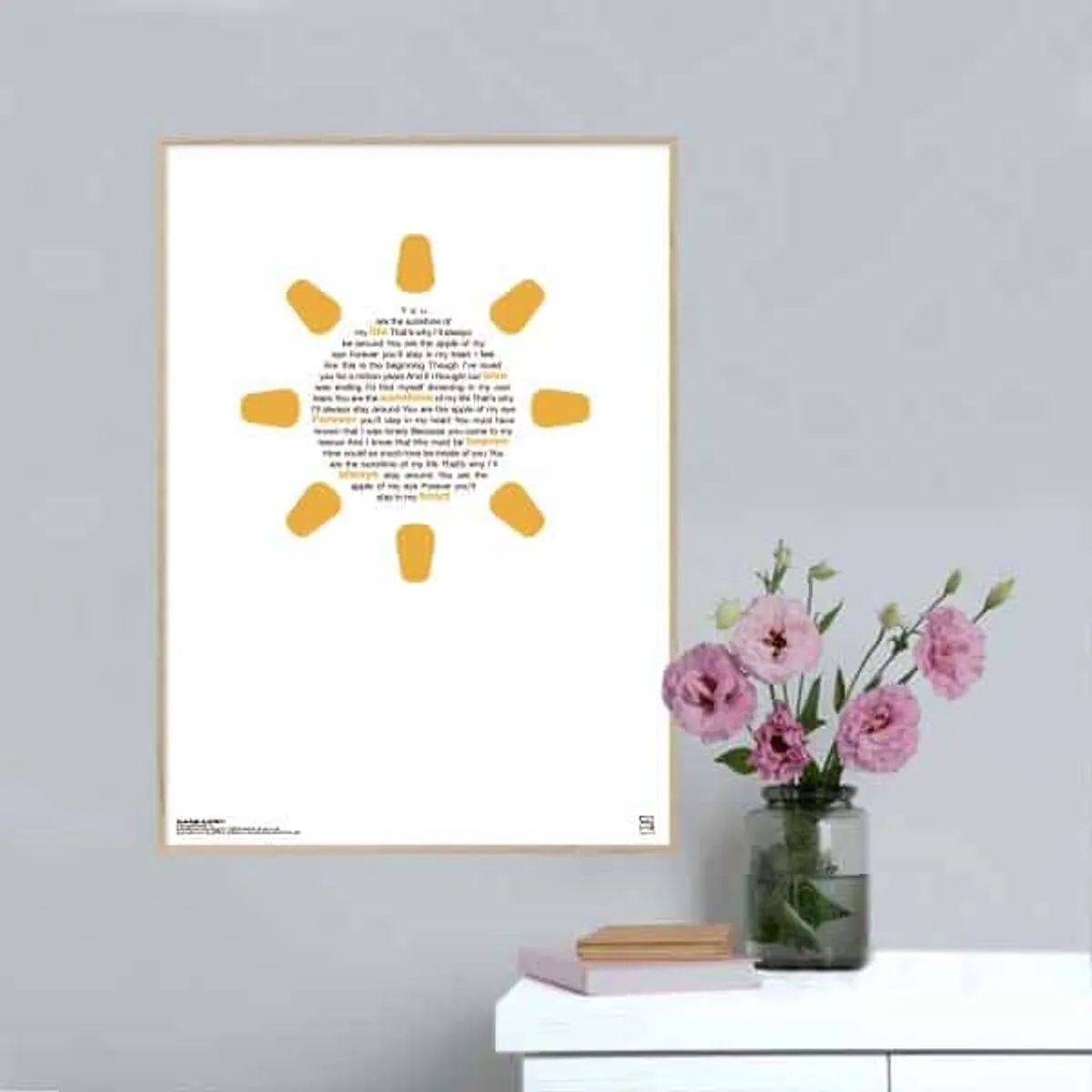 You Are the Sunshine of My Life - Stevie Wonder plakat - 21 x 30 cm / Small / lodret