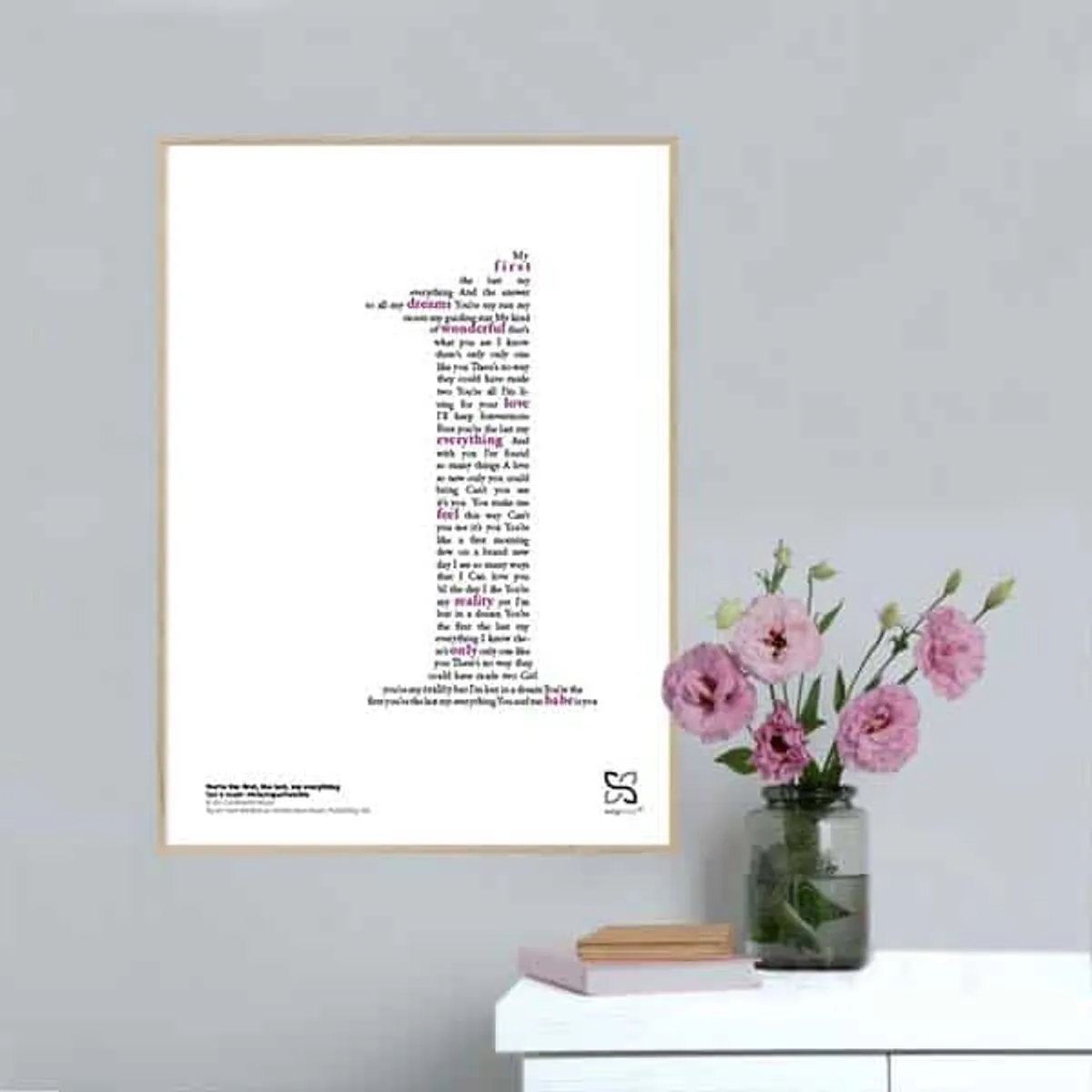 You're the First, the Last, My Everything poster - 15 x 21 cm / XS / lodret