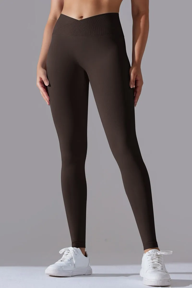 ZenCurve scrunch leggings Chocolate - Large / Chocolate