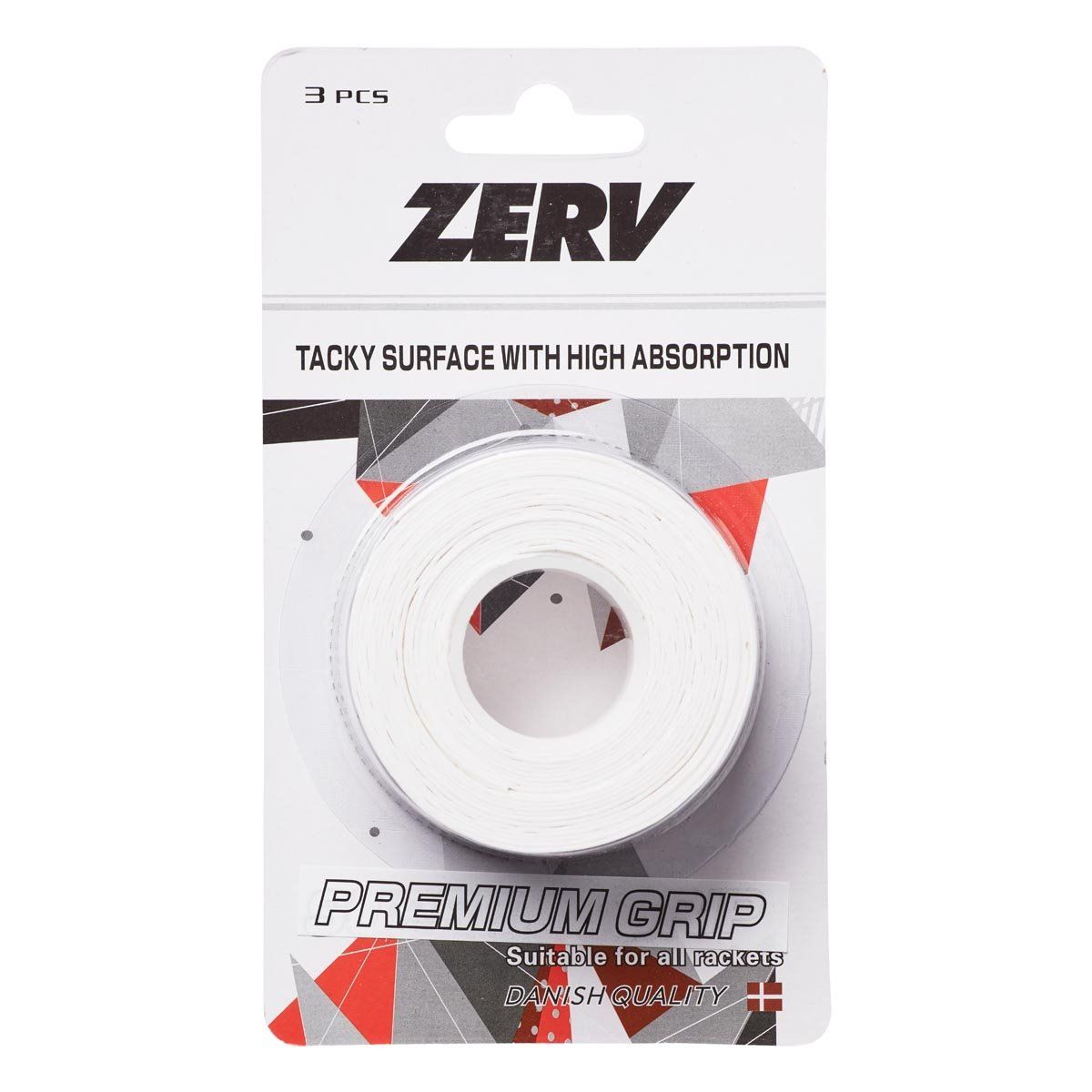 ZERV Premium Grip Hvid 3-pak