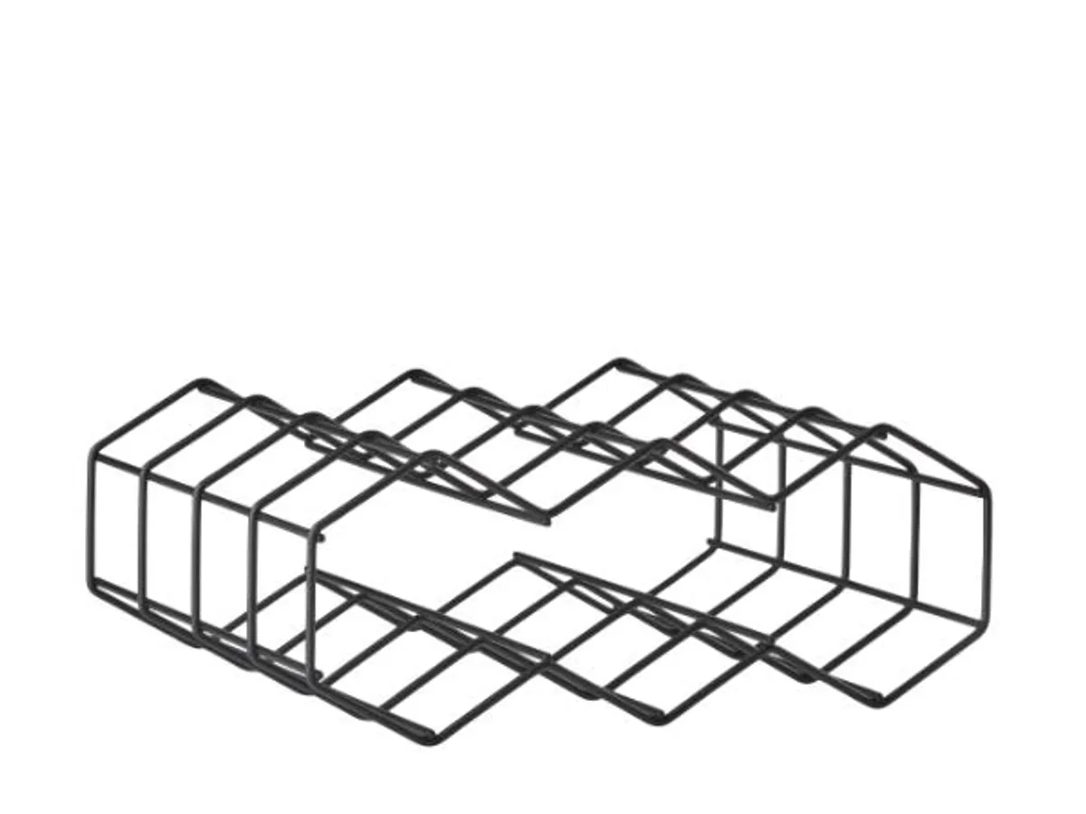 ZONE Denmark - Rocks Vinreol tråd 28,8 x 22,8 x 11,4 cm Sort