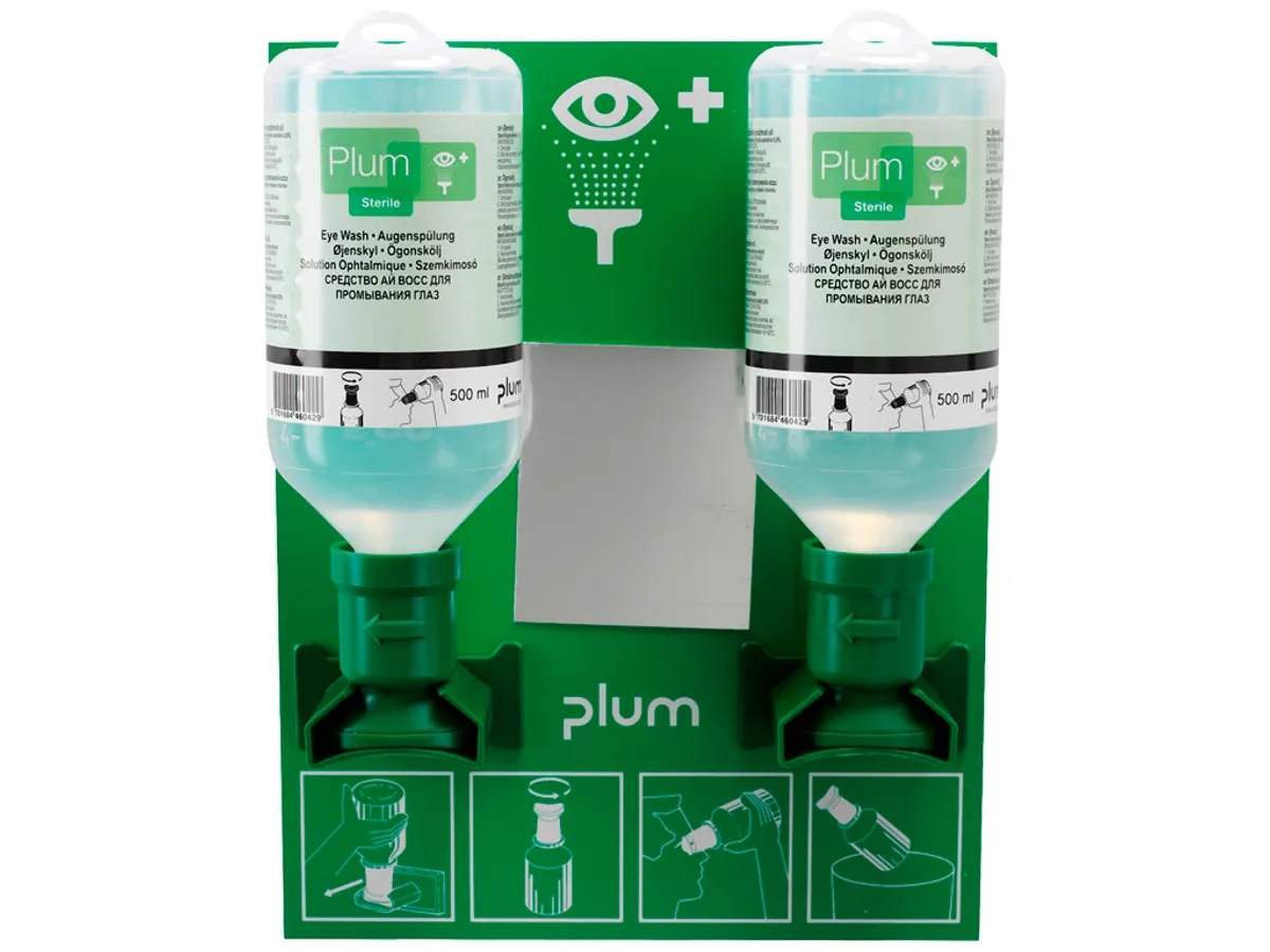 Øjenskyllestation Plum 2x500ml