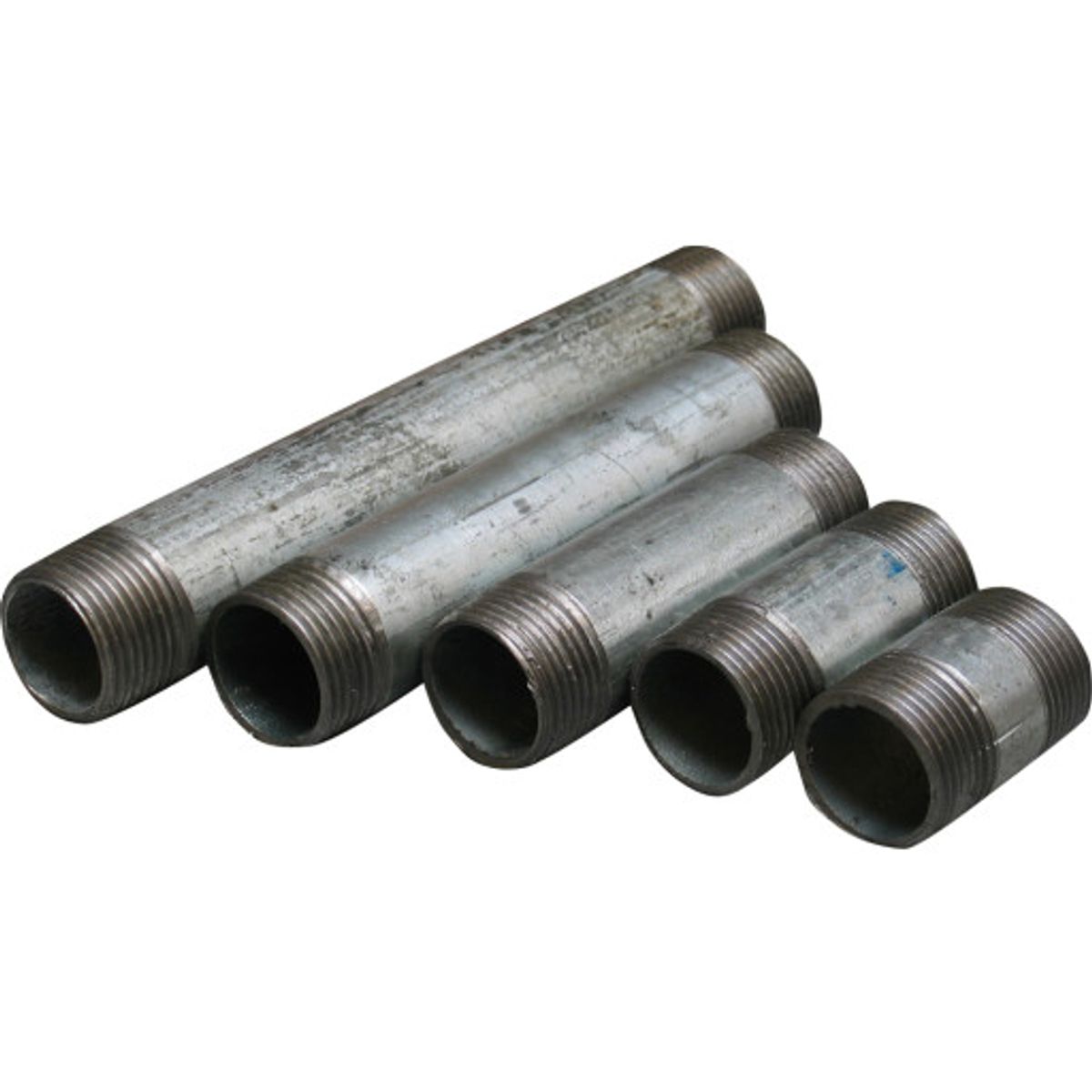 1.1/4" x 45 mm Galvaniseret nippelrør