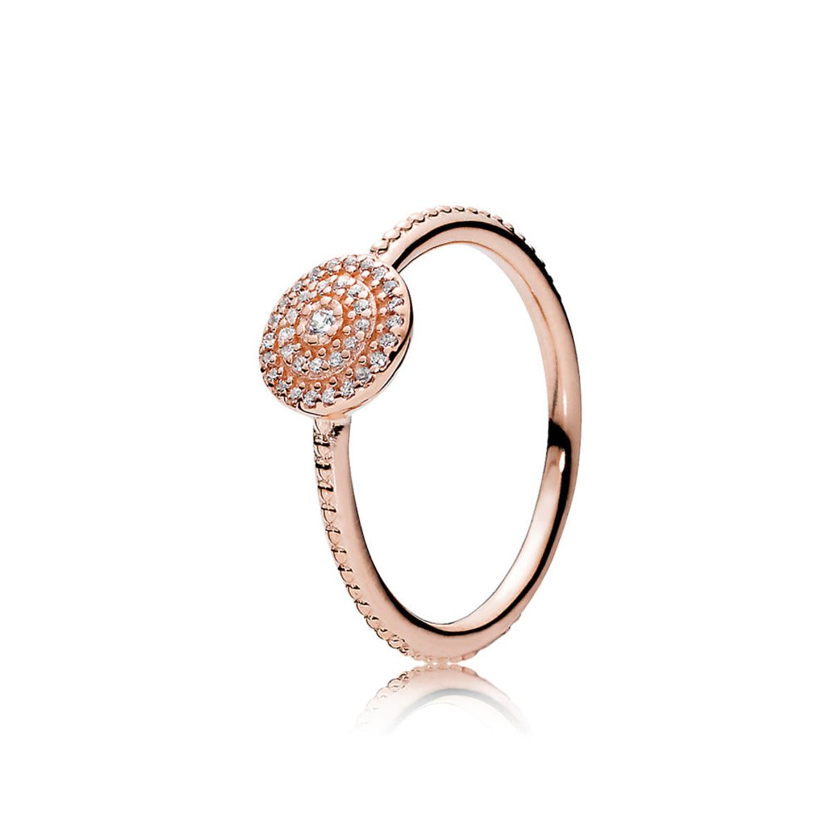 180986cz-Pandora Rose ring med zirkoner