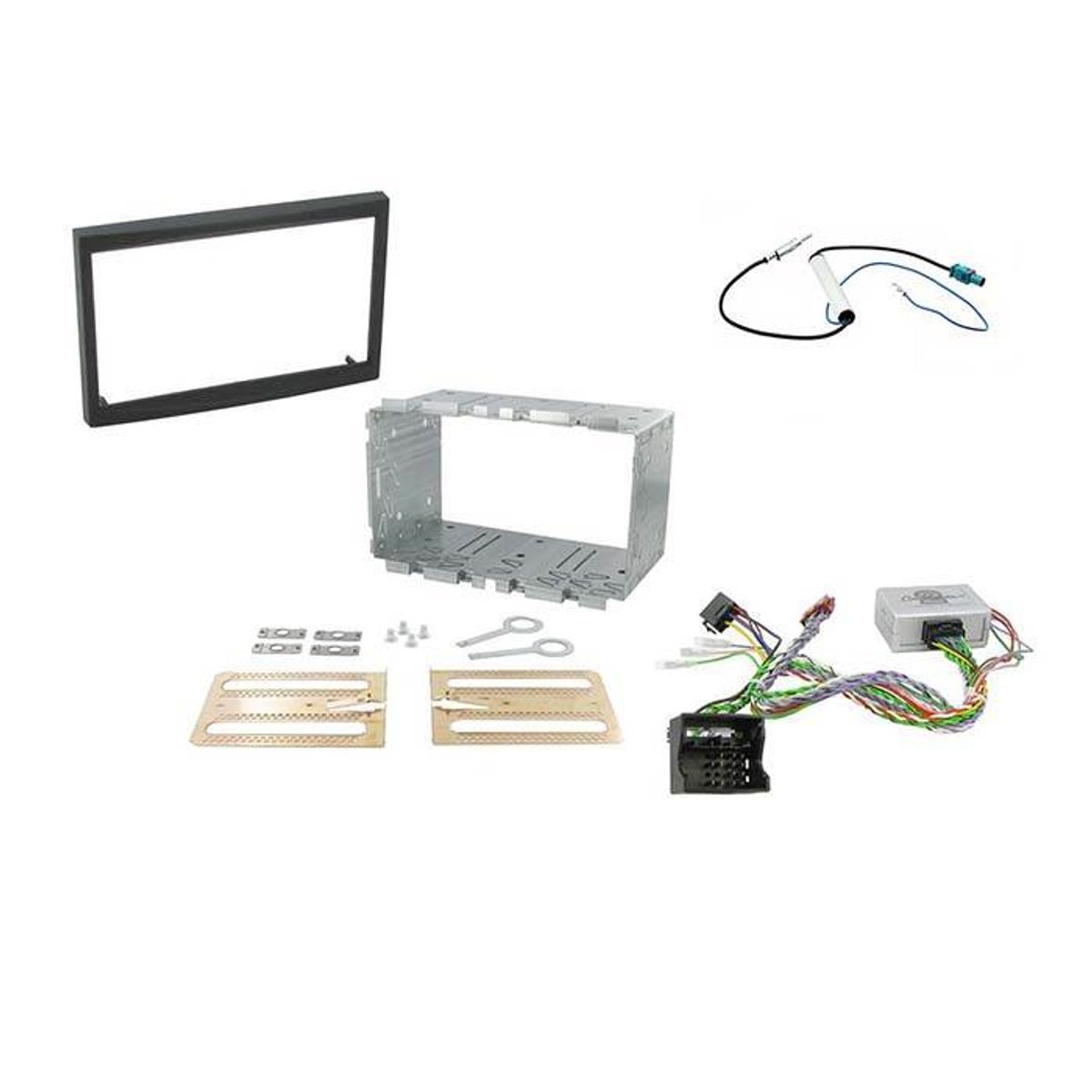 2-DIN kit til Peugeot 207 & 307 m. Baksensor