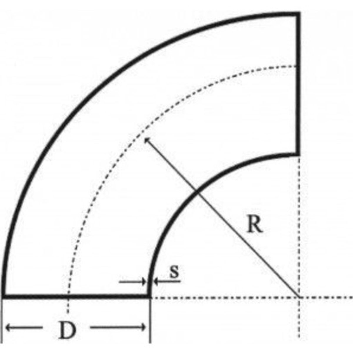 323,9 x 5,6 mm Svejsebøjning