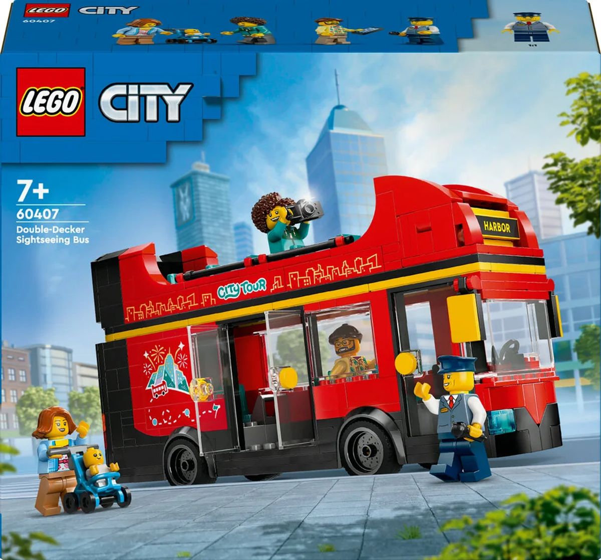 60407 LEGO City Great Vehicles Rød dobbeltdækker-turistbus