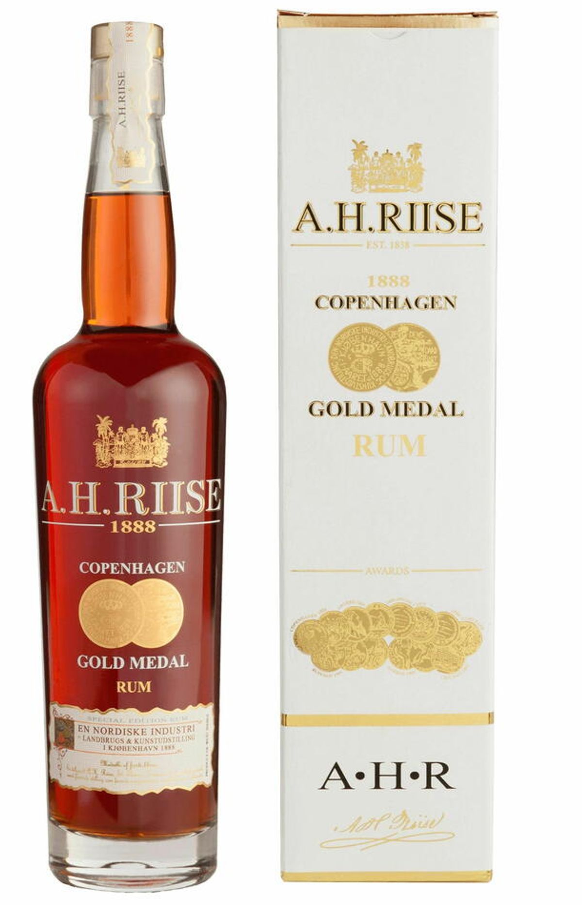 A.H. Riise 1888 Copenhagen Gold Medal Rum Fl 70