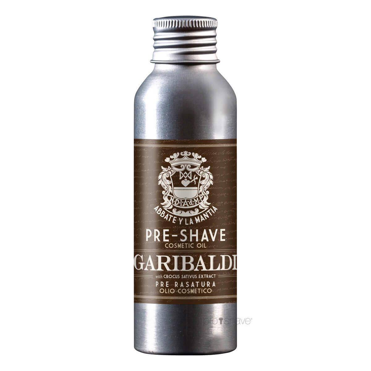 Abbate Y La Mantia Preshave Olie, Garibaldi, 100 ml.