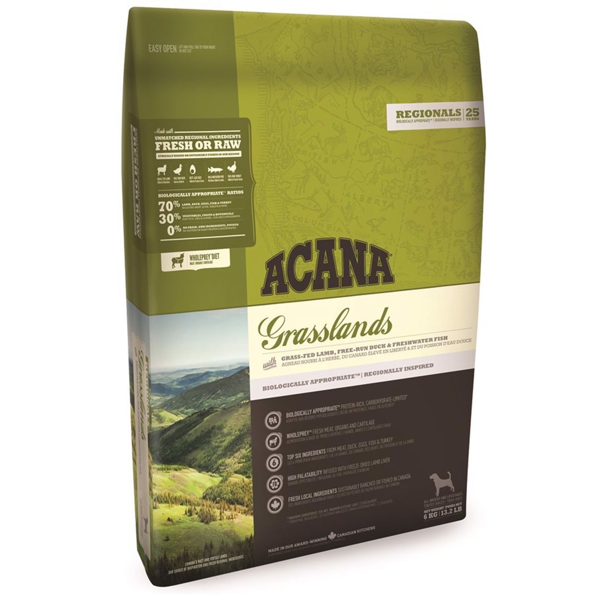 Acana Grasslands hundefoder, 6 kg