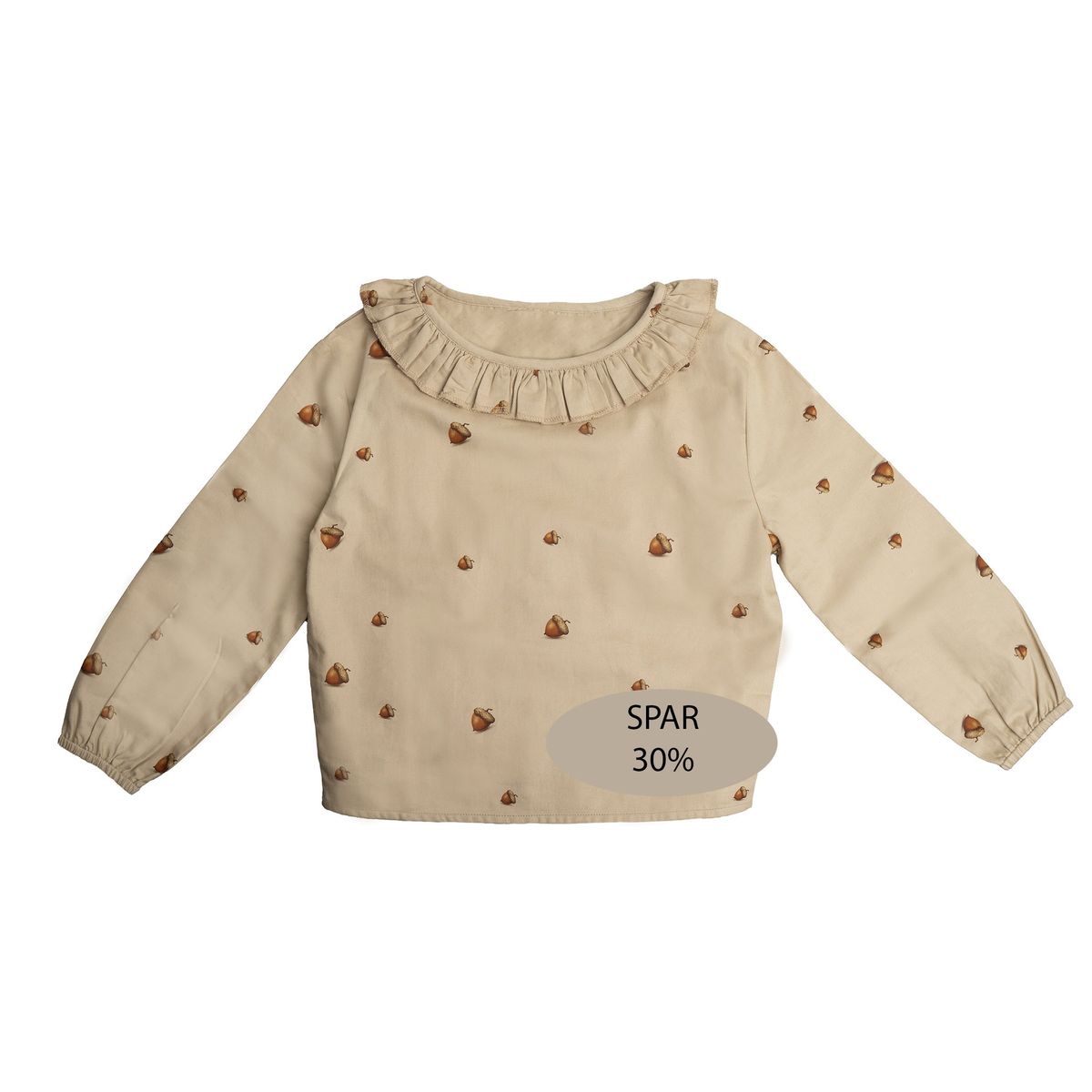 Agern bluse med krave 30% - Cream / 110