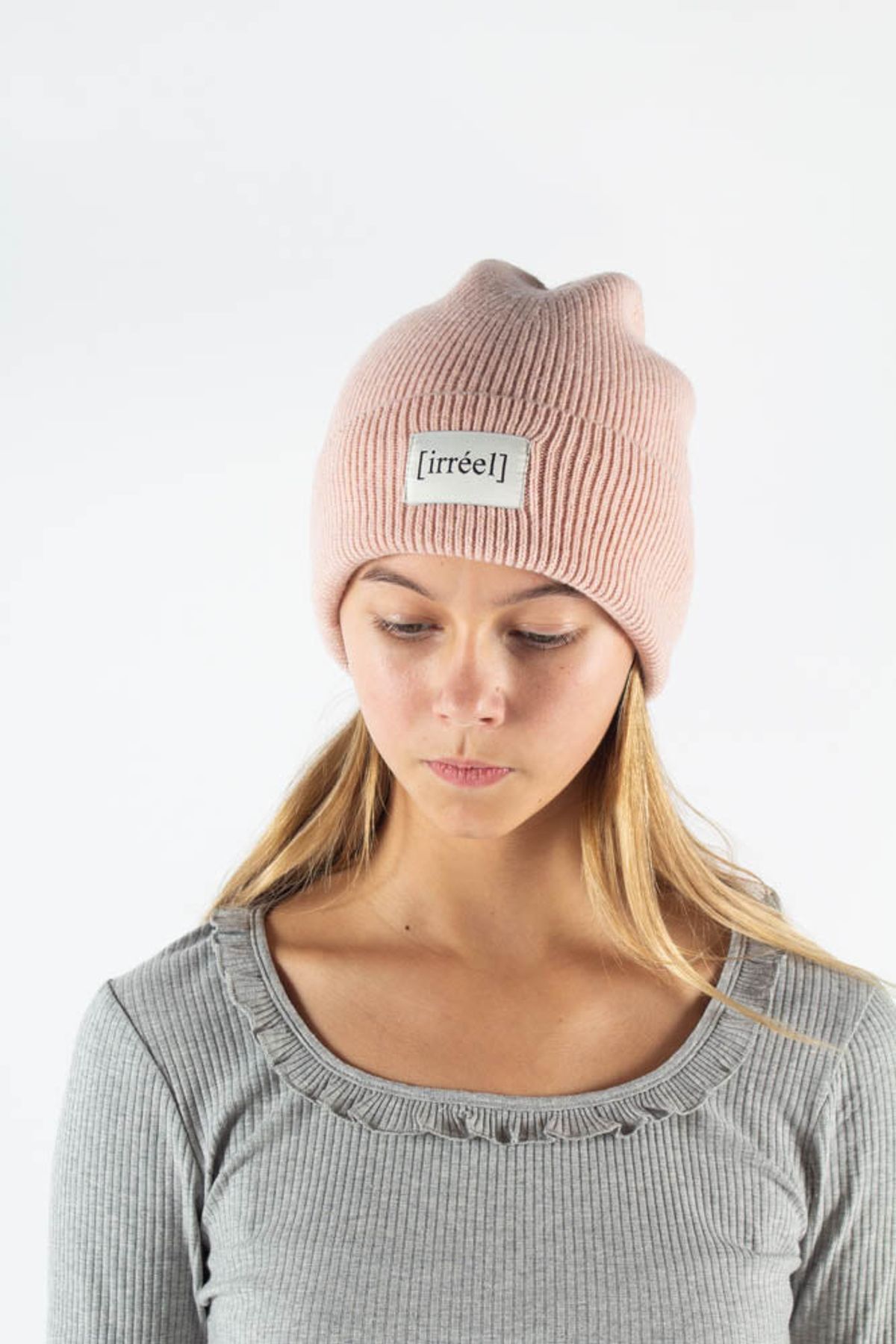 Akeelah wool Beanie - Rose - irréel - Lyserød One Size