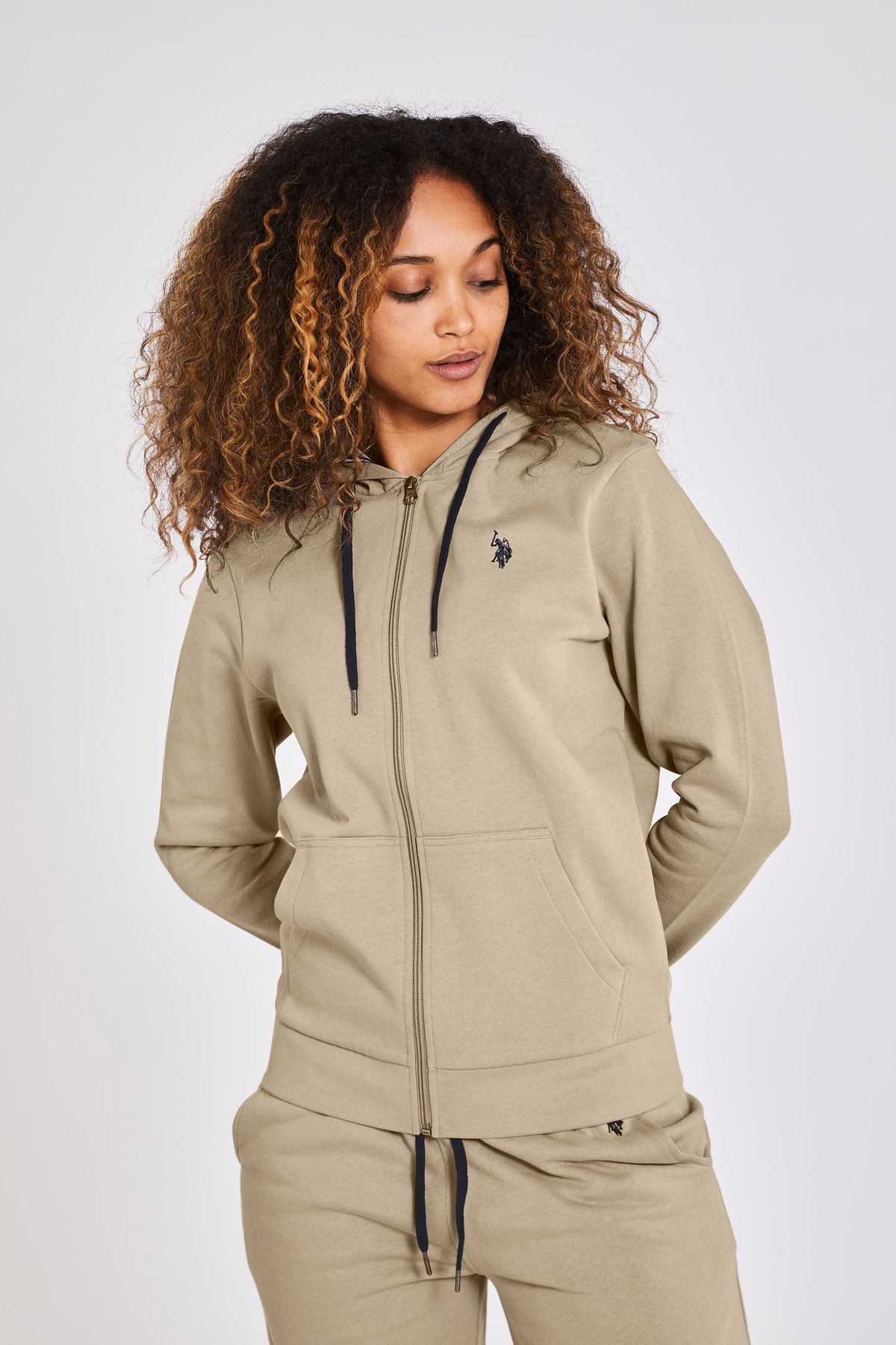 Alina Full-Zip Hoodie - U.S. Polo Assn - Kvinder - L