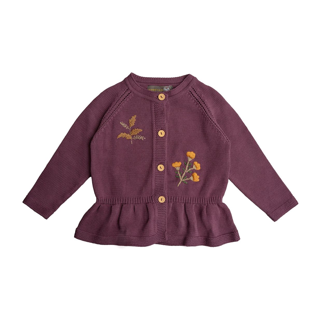 Alma cardigan 30% - Prune purple / 104