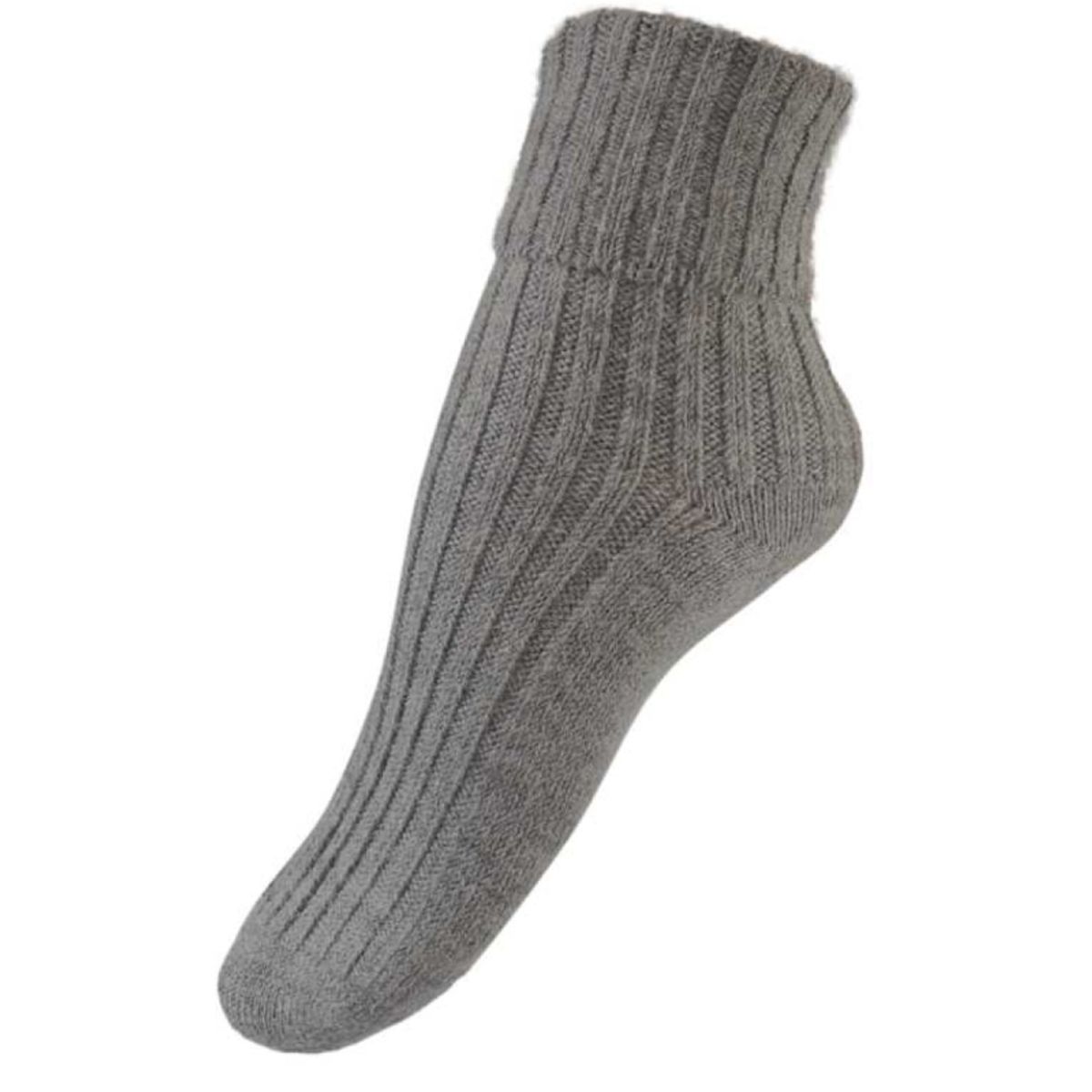 Alpaka sokker ribstrikket - 36160 - Grey