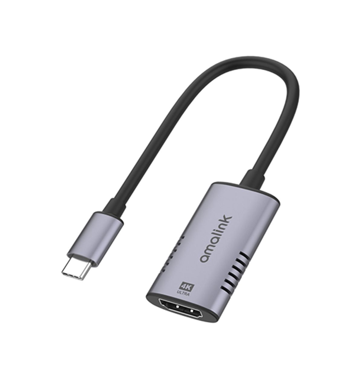 AMALINK&trade; | Adapter USB-C til HDMI 4K HD - Grå