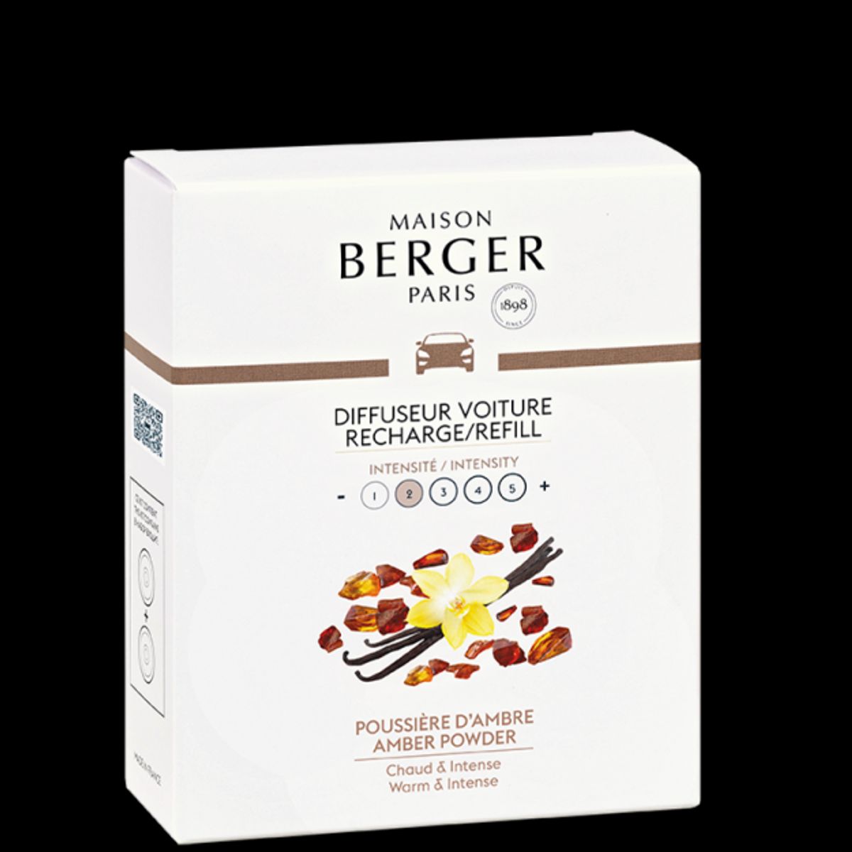 AMBER POWDER REFILL - DUFTFRISKER TIL BIL - Refill Car Diffuser / duft til bil - Maison Berger Paris - StudioBuus